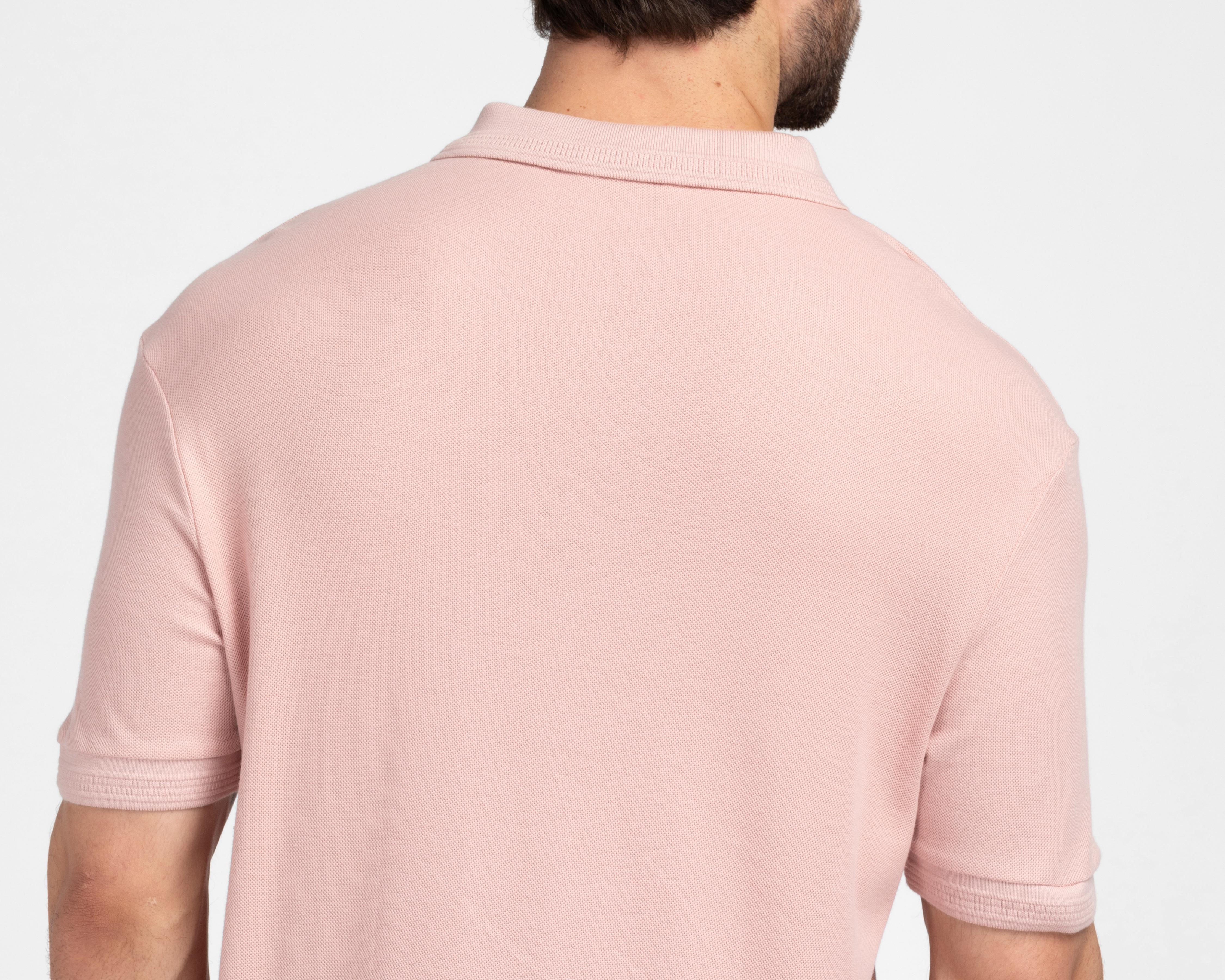 Foto 6 pulgar | Playera Polo Refill Rosa para Hombre
