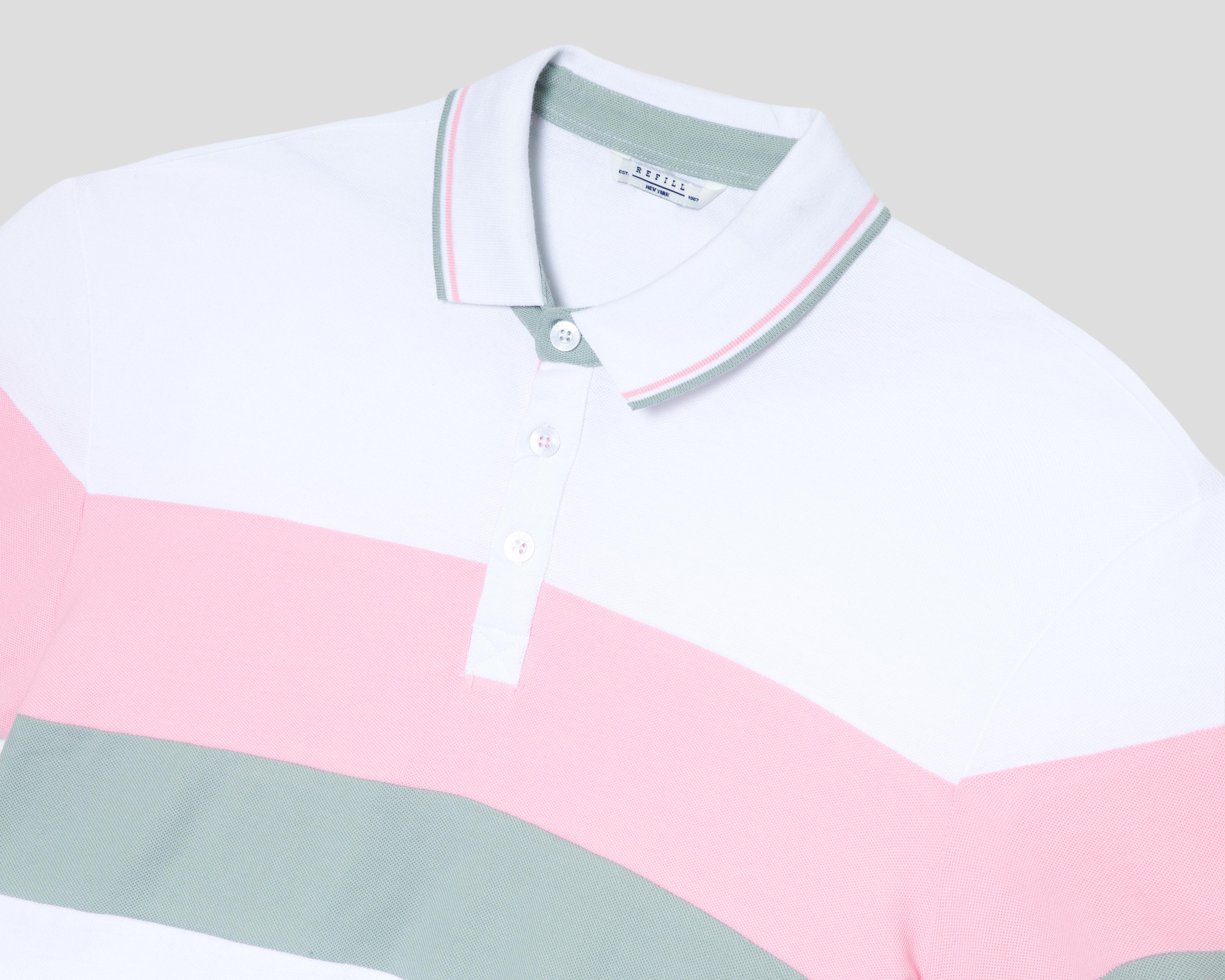 Foto 4 pulgar | Playera Polo Refill Blanca para Hombre