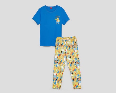 Foto 1 | Pijama The Simpsons para Hombre 2 Piezas
