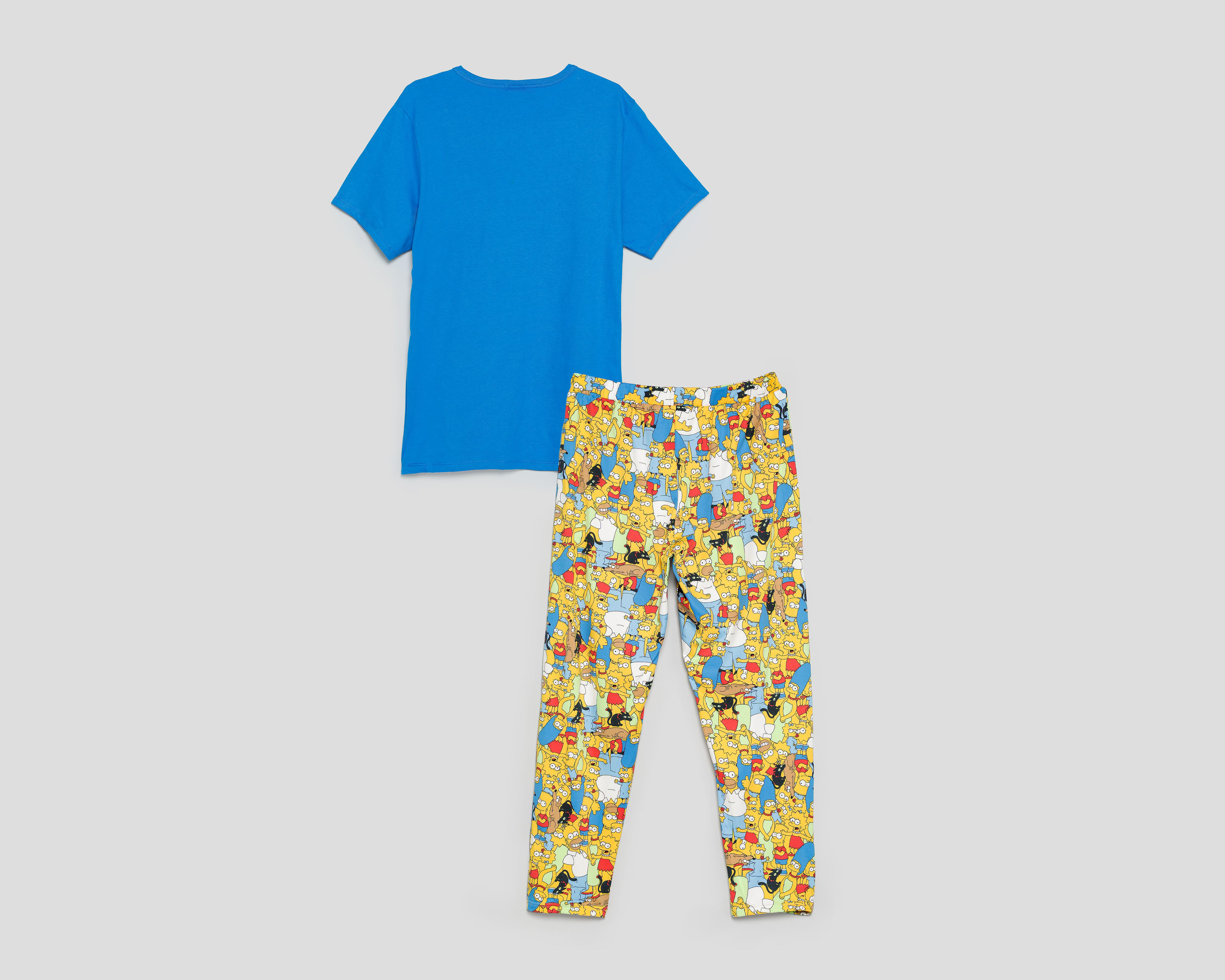 Foto 2 | Pijama The Simpsons para Hombre 2 Piezas