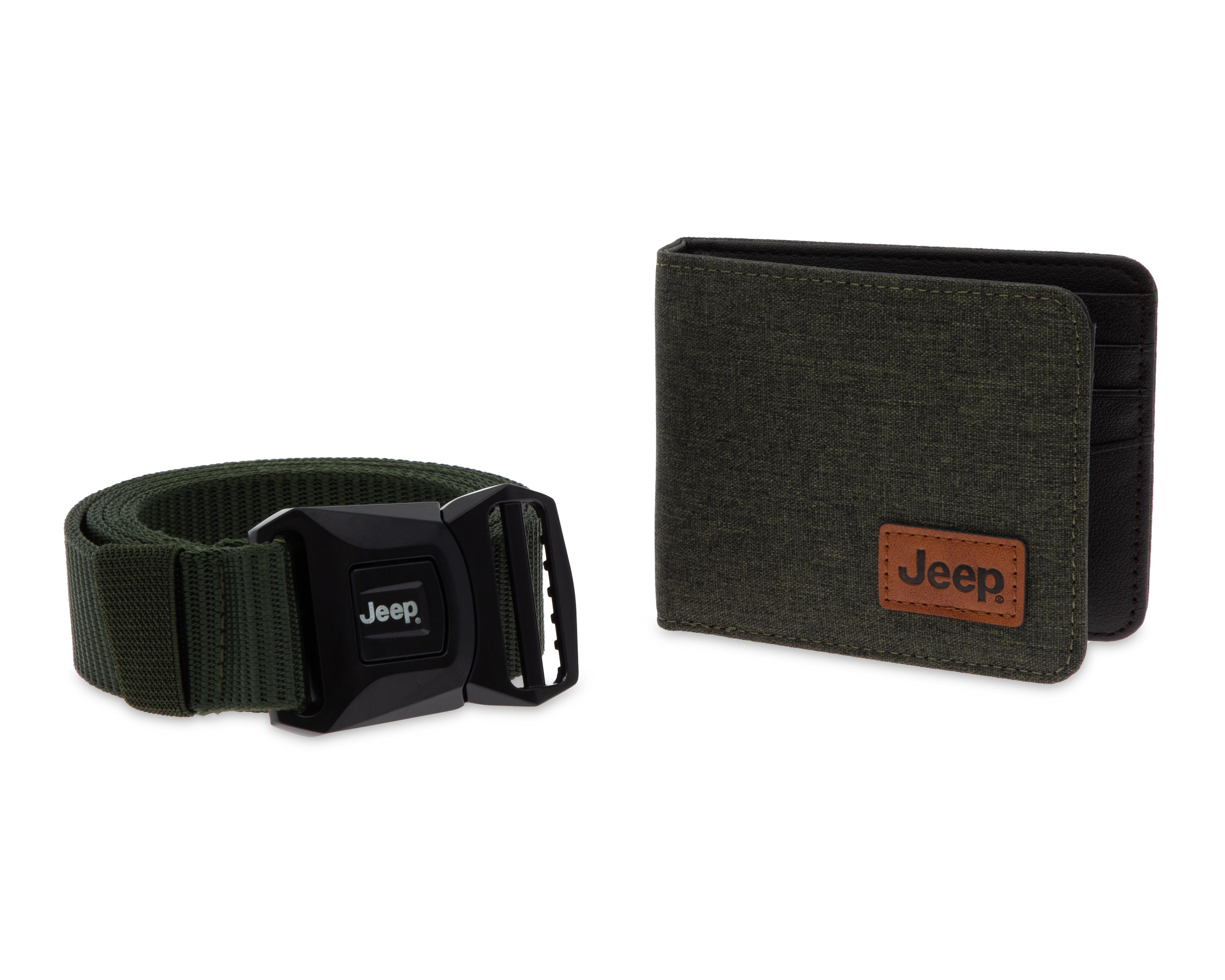 Set de Cartera y Cinturón Jeep Verde Olivo