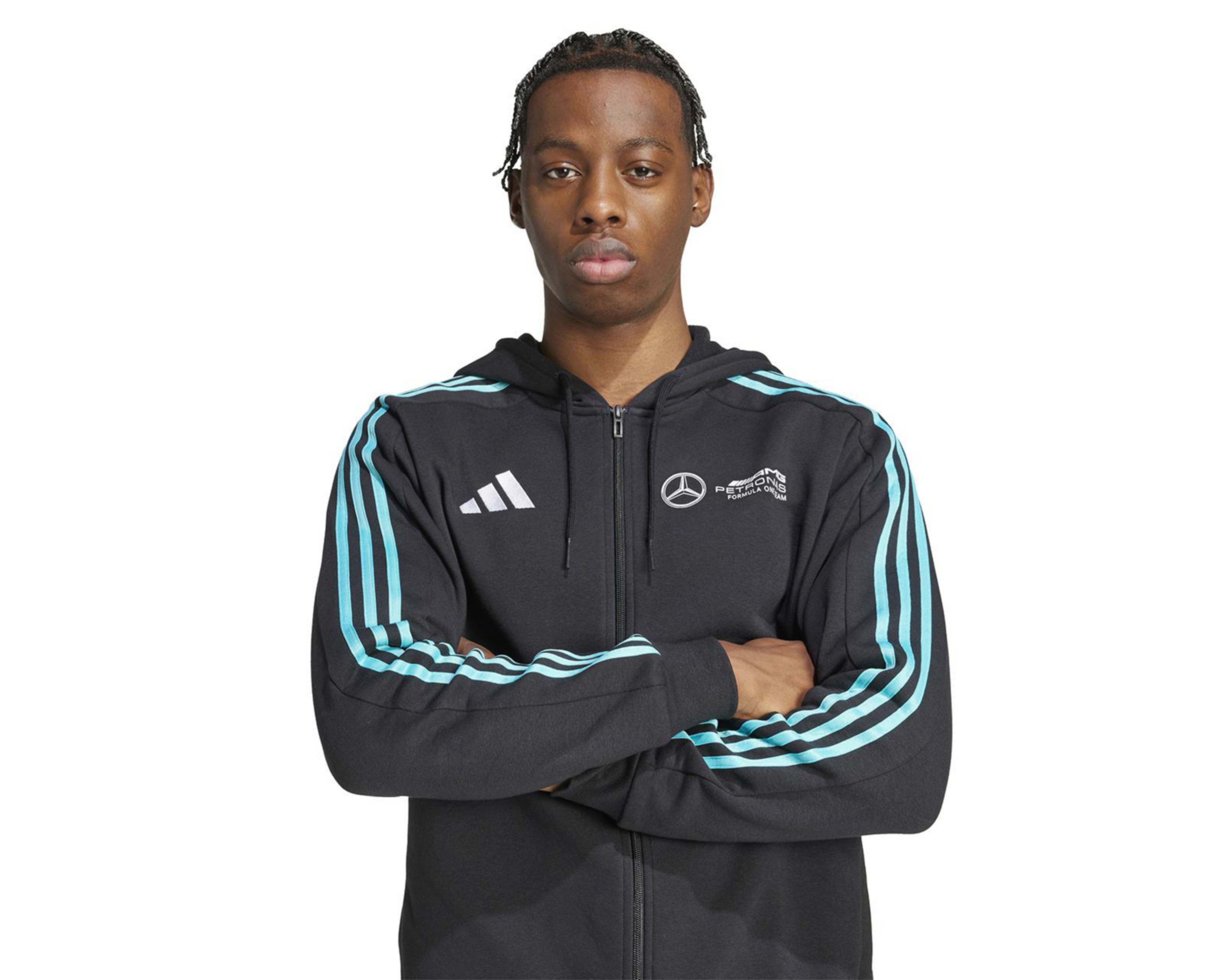 Foto 5 pulgar | Sudadera Deportiva Adidas ADN Mercedes AMG PETRONAS F1 para Hombre