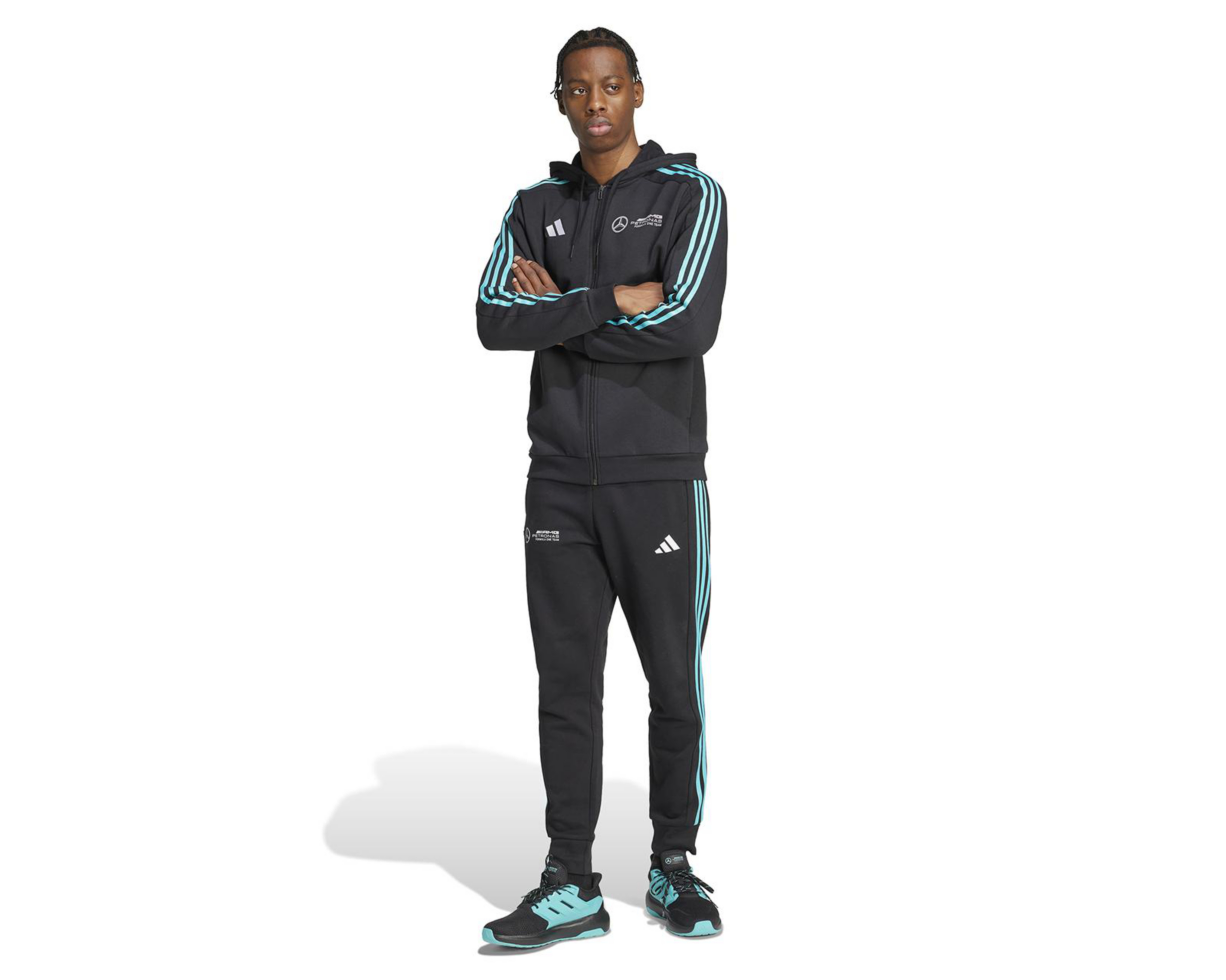 Foto 7 pulgar | Sudadera Deportiva Adidas ADN Mercedes AMG PETRONAS F1 para Hombre