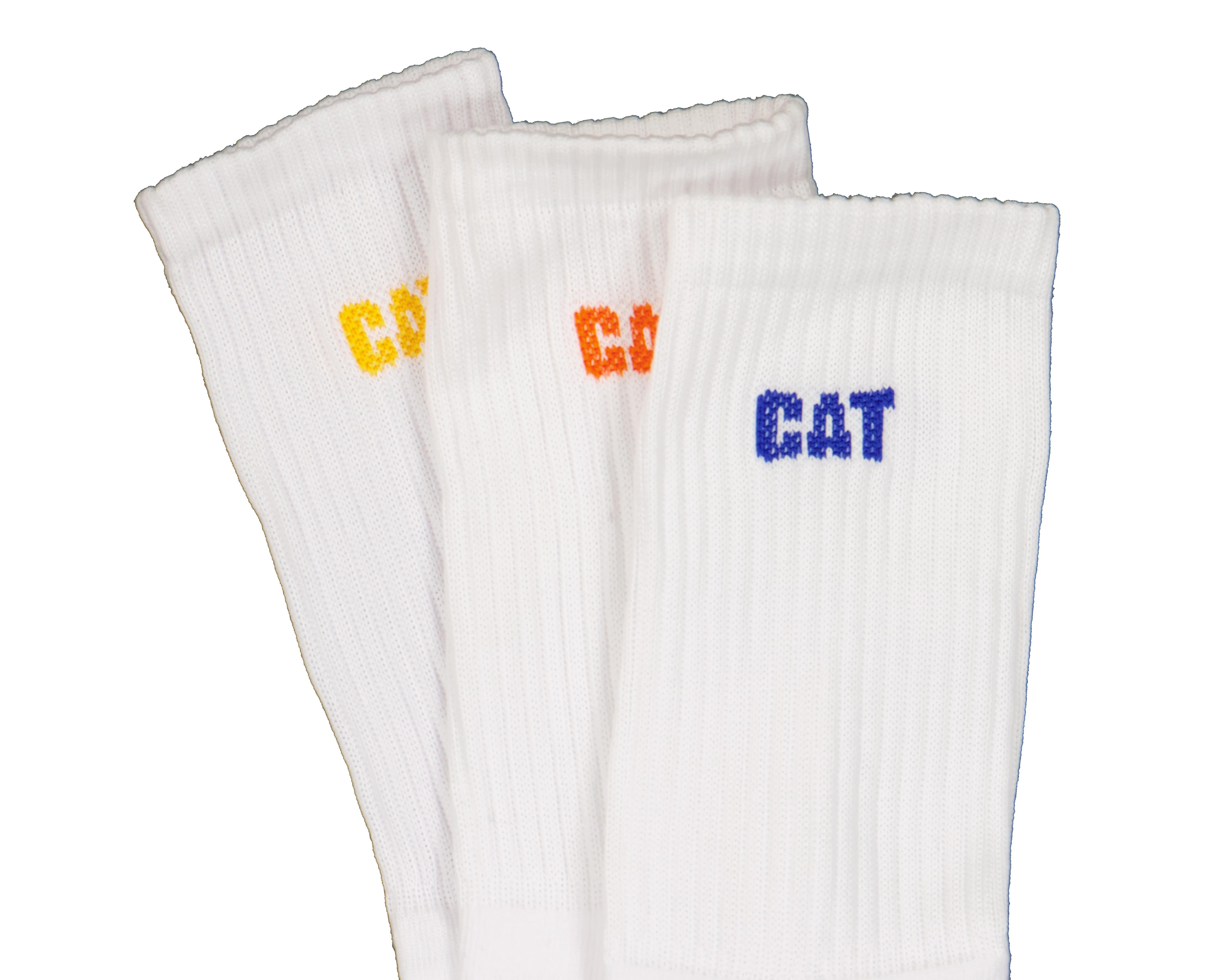 Foto 2 | Calcetas Largas Deportivas CAT para Hombre 3 Pares