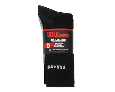 Foto 3 | Calcetas Deportivas Wilson para Hombre 5 Pares
