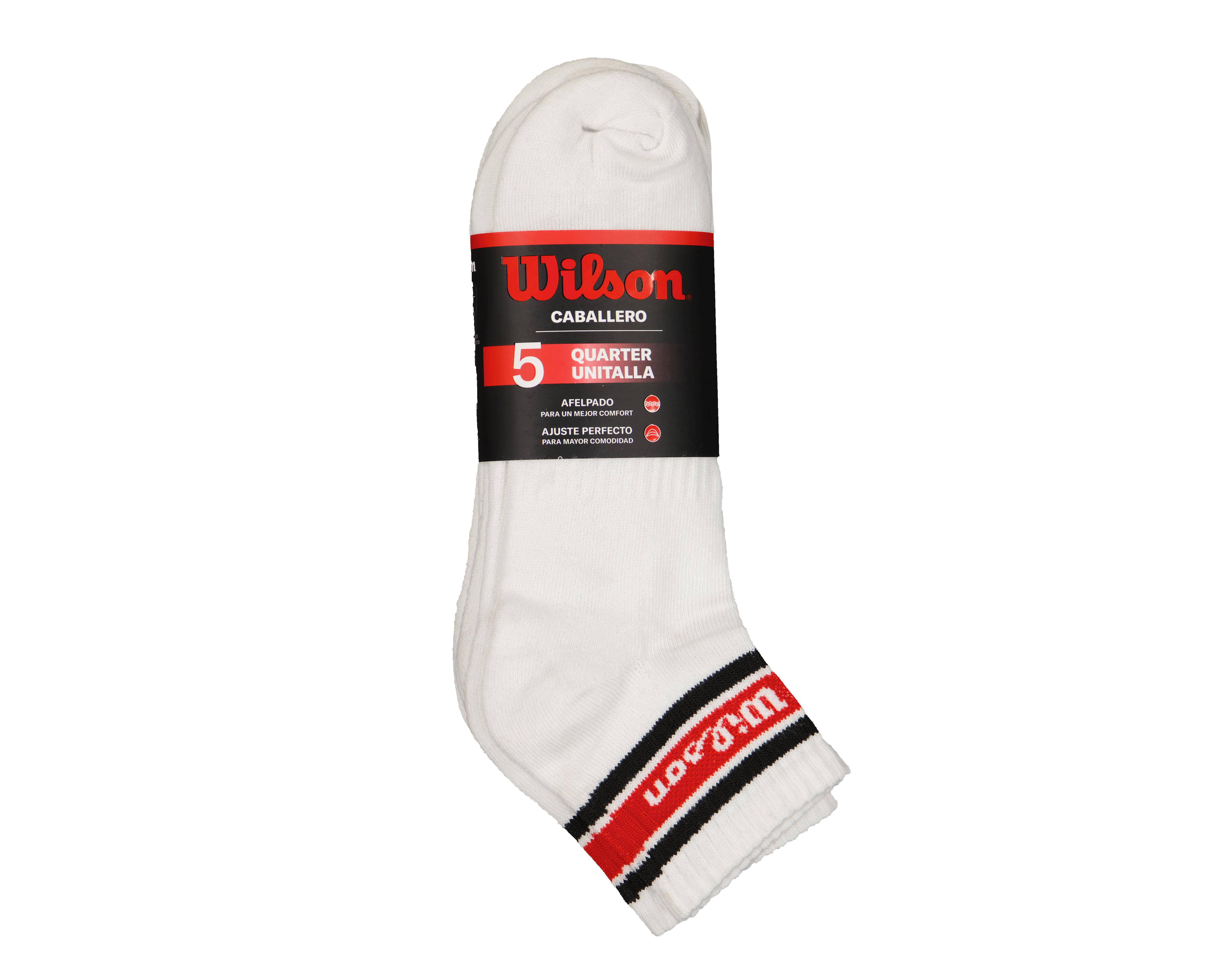 Foto 5 pulgar | Calcetas Deportivas Wilson para Hombre 5 Pares
