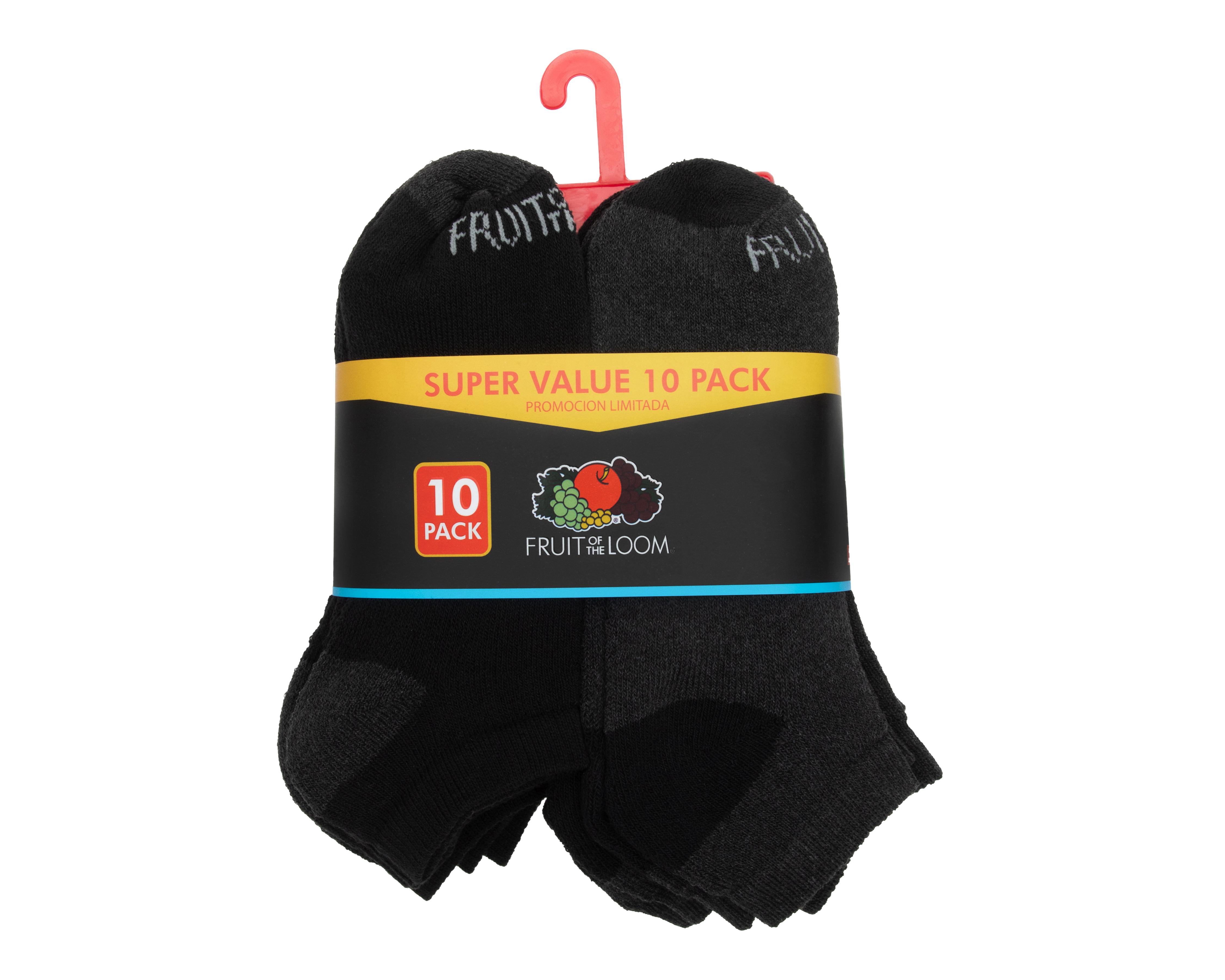Foto 4 pulgar | Calcetas Deportivas Fruit Of The Loom para Hombre 10 Pares