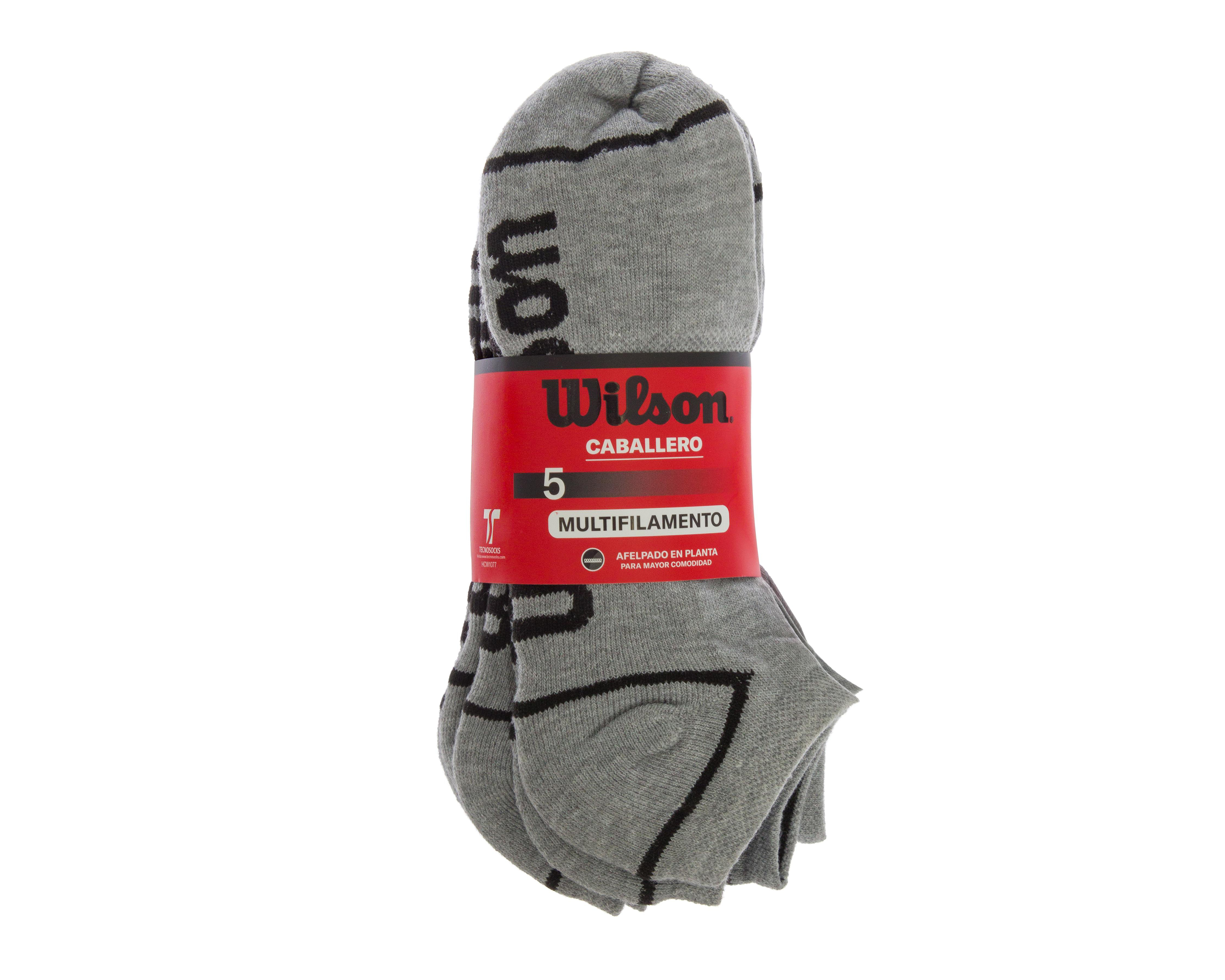 Foto 5 pulgar | Calcetas Deportivas Wilson para Hombre 5 Pares