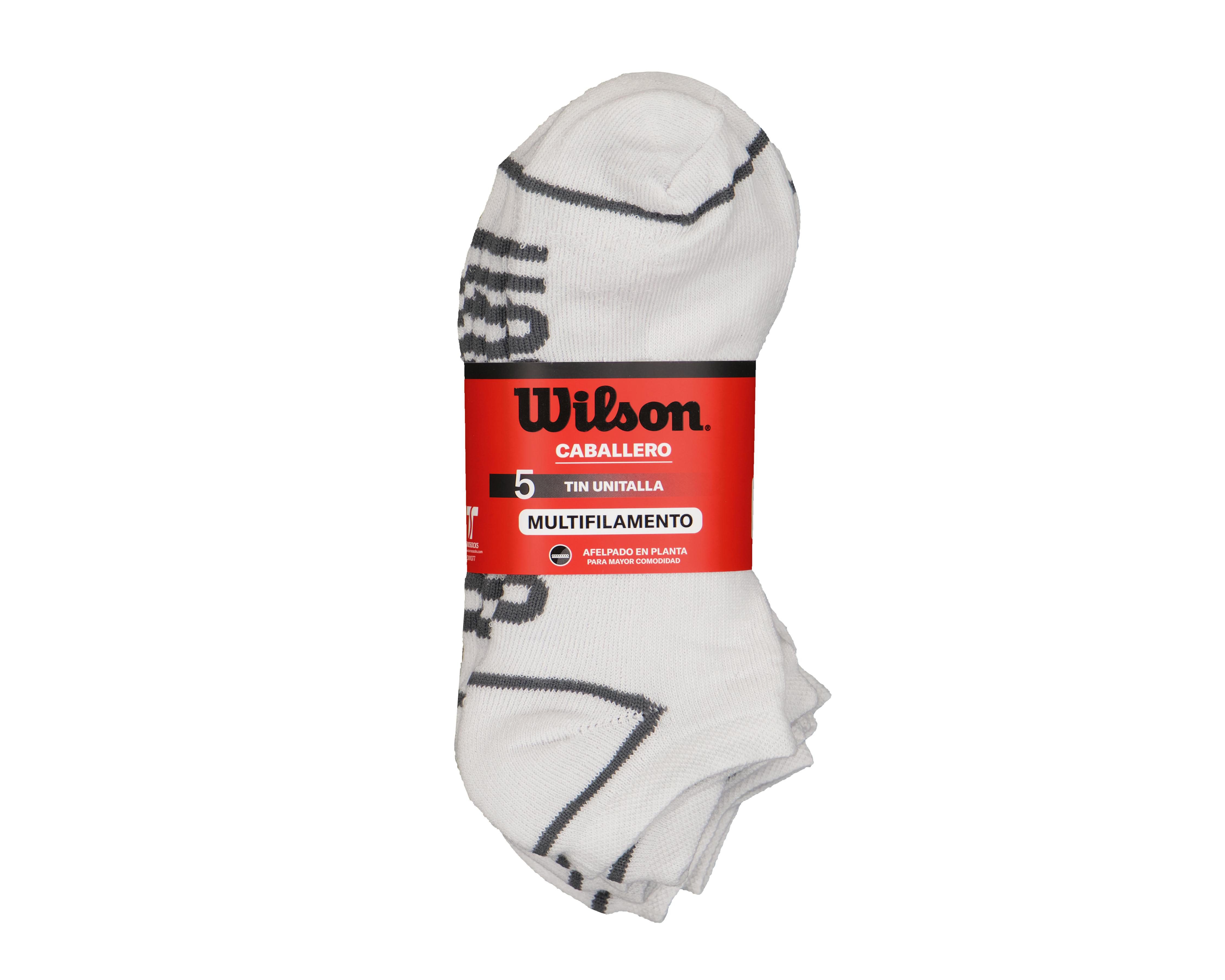 Foto 3 | Calcetas Tines Deportivas Wilson para Hombre 5 Pares