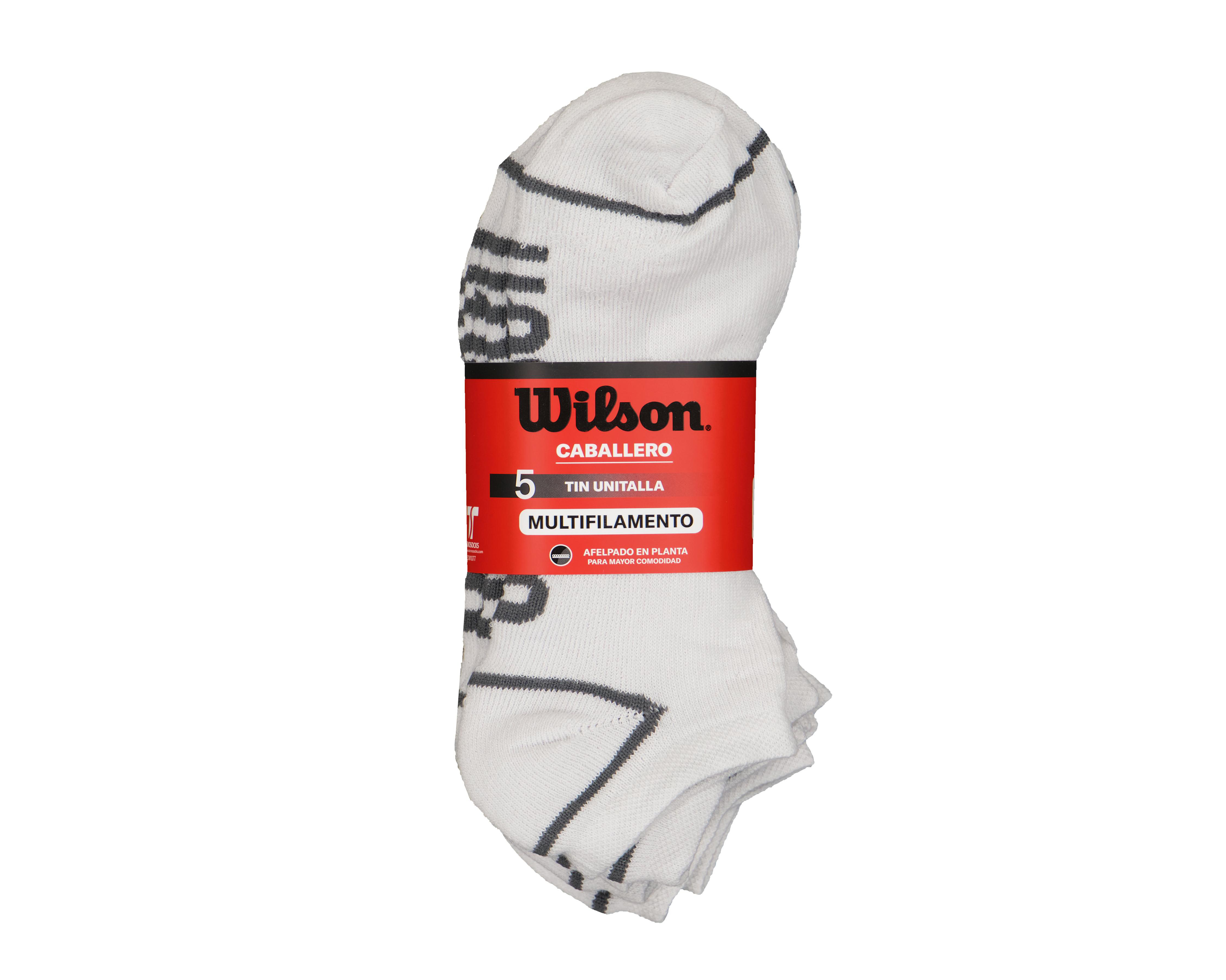 Foto 5 pulgar | Calcetas Tines Deportivas Wilson para Hombre 5 Pares