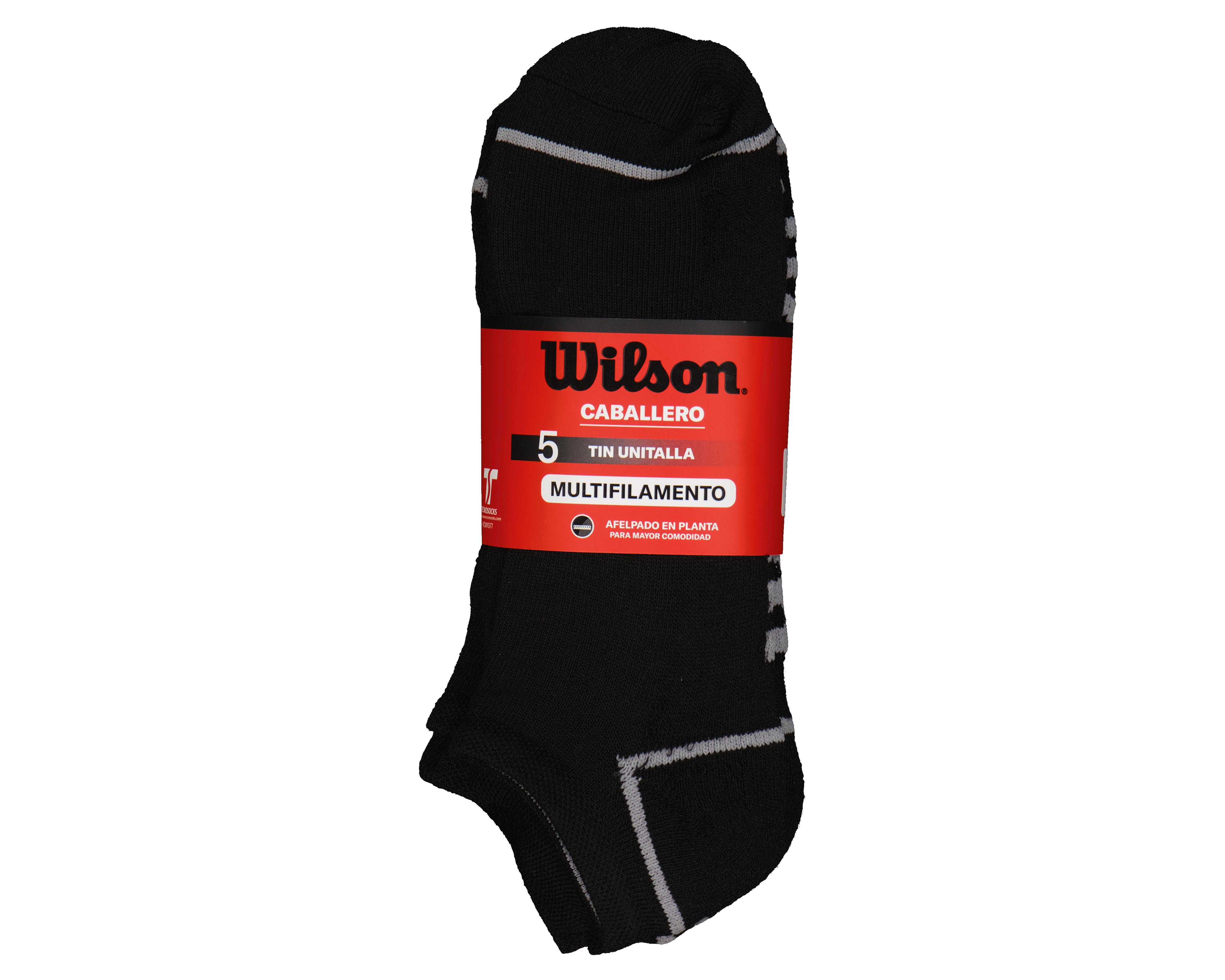 Foto 3 | Calcetas Deportivas Wilson para Hombre 5 Pares