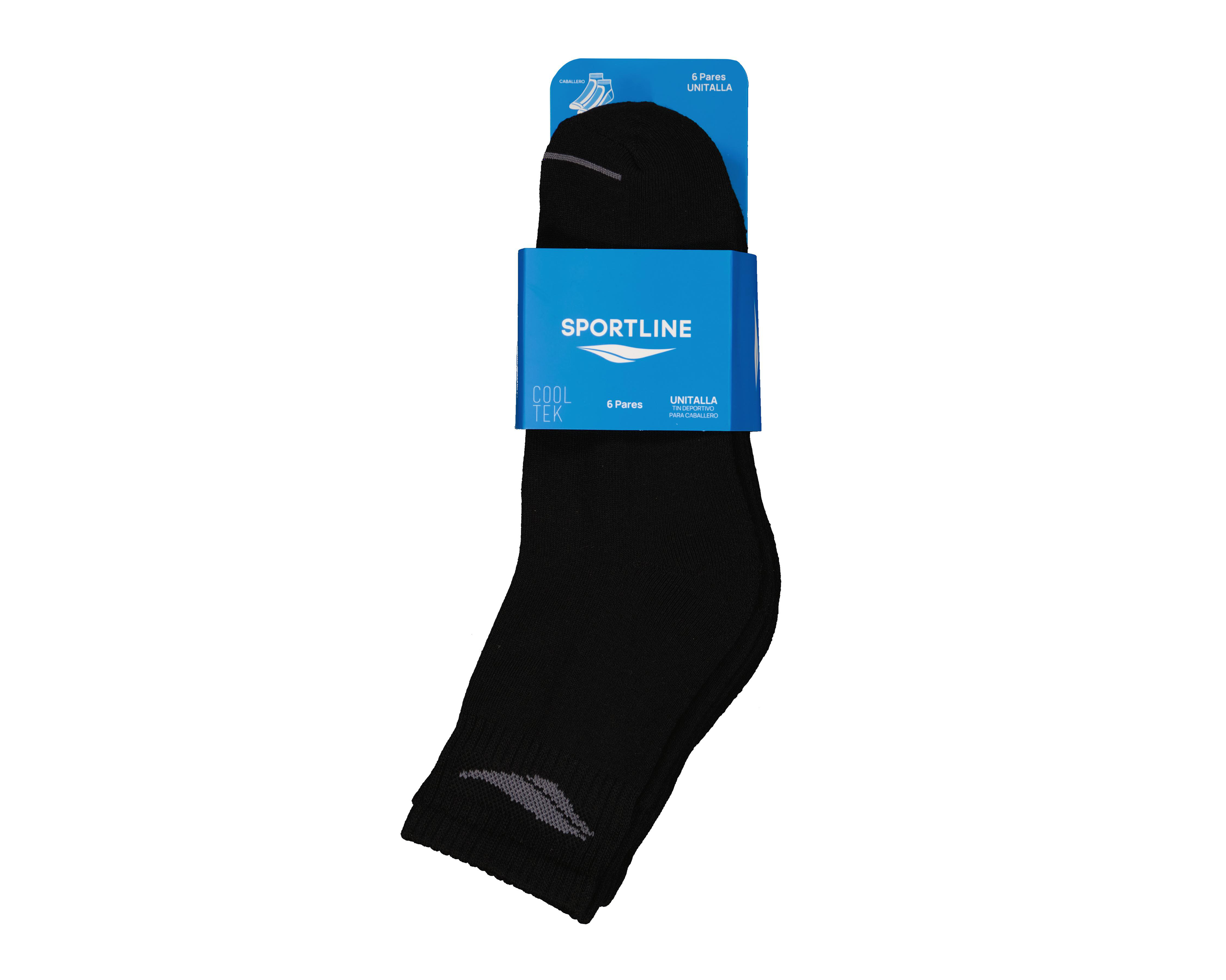 Foto 3 | Calcetas Deportivas Sportline Cool Tek para Hombre 6 Pares