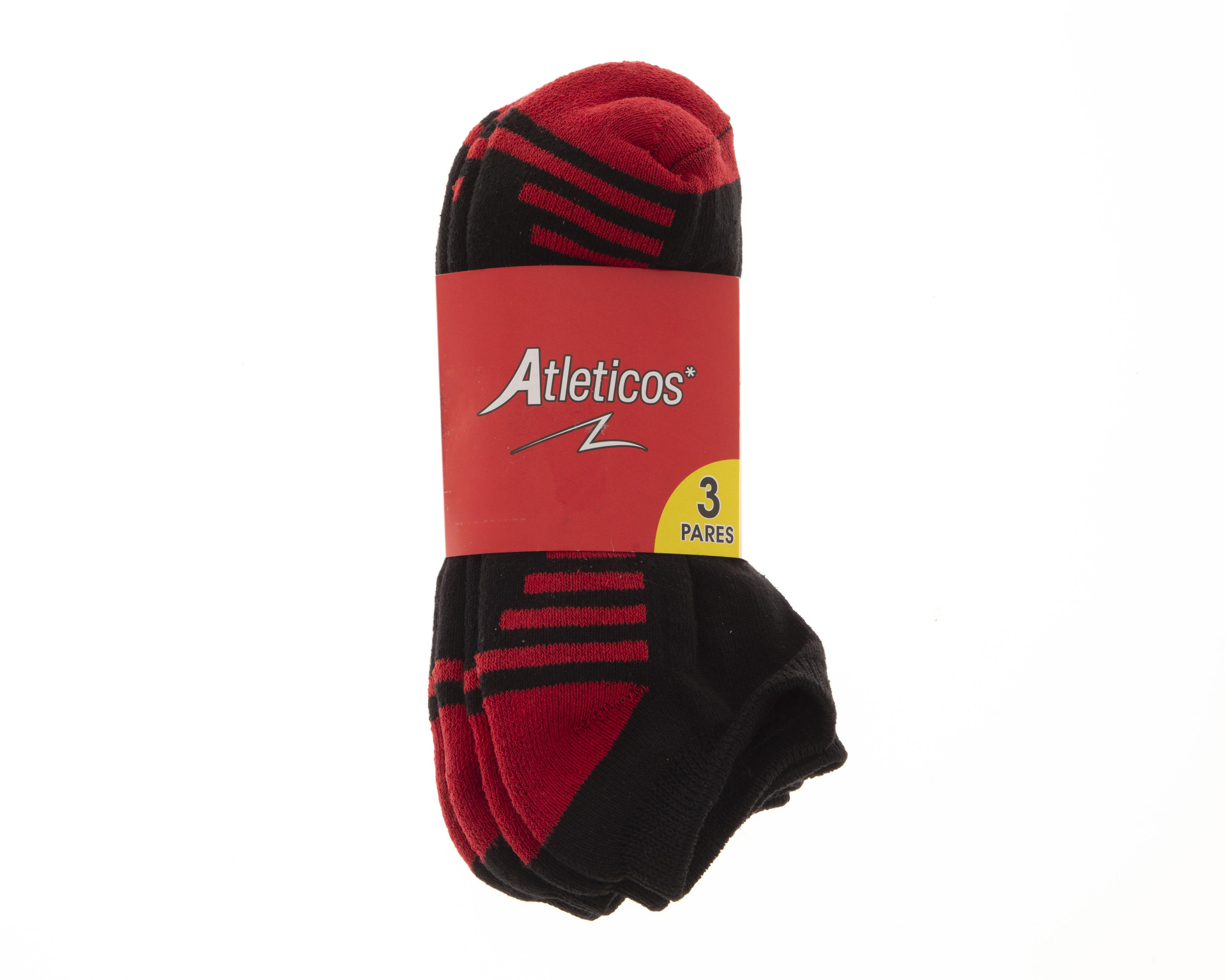 Foto 4 pulgar | Calcetas Deportivas Atléticos para Hombre 3 Pares