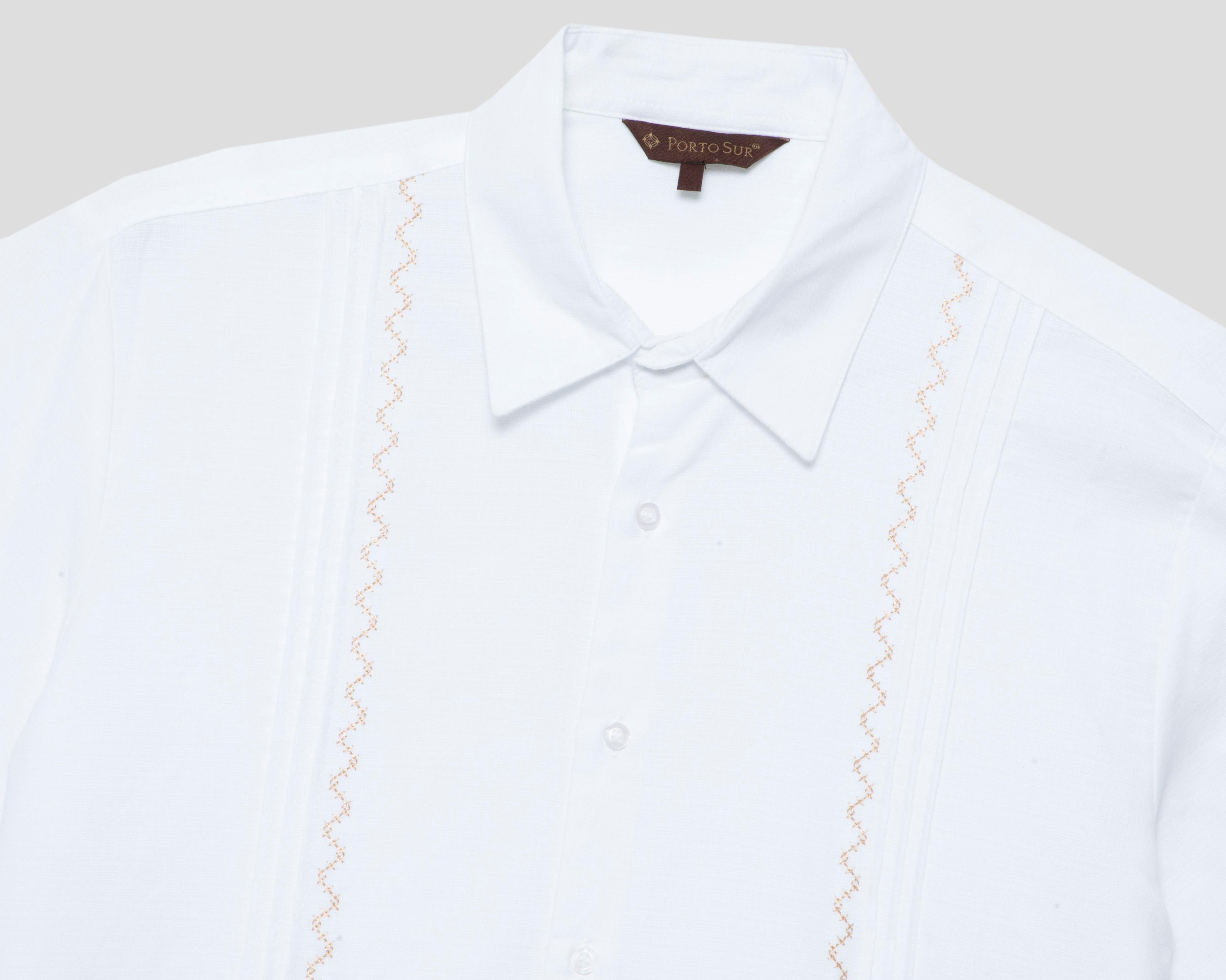Foto 4 pulgar | Camisa Casual Porto Sur Regular Fit Blanca para Hombre