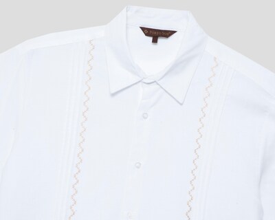 Foto 3 | Camisa Casual Porto Sur Regular Fit Blanca para Hombre