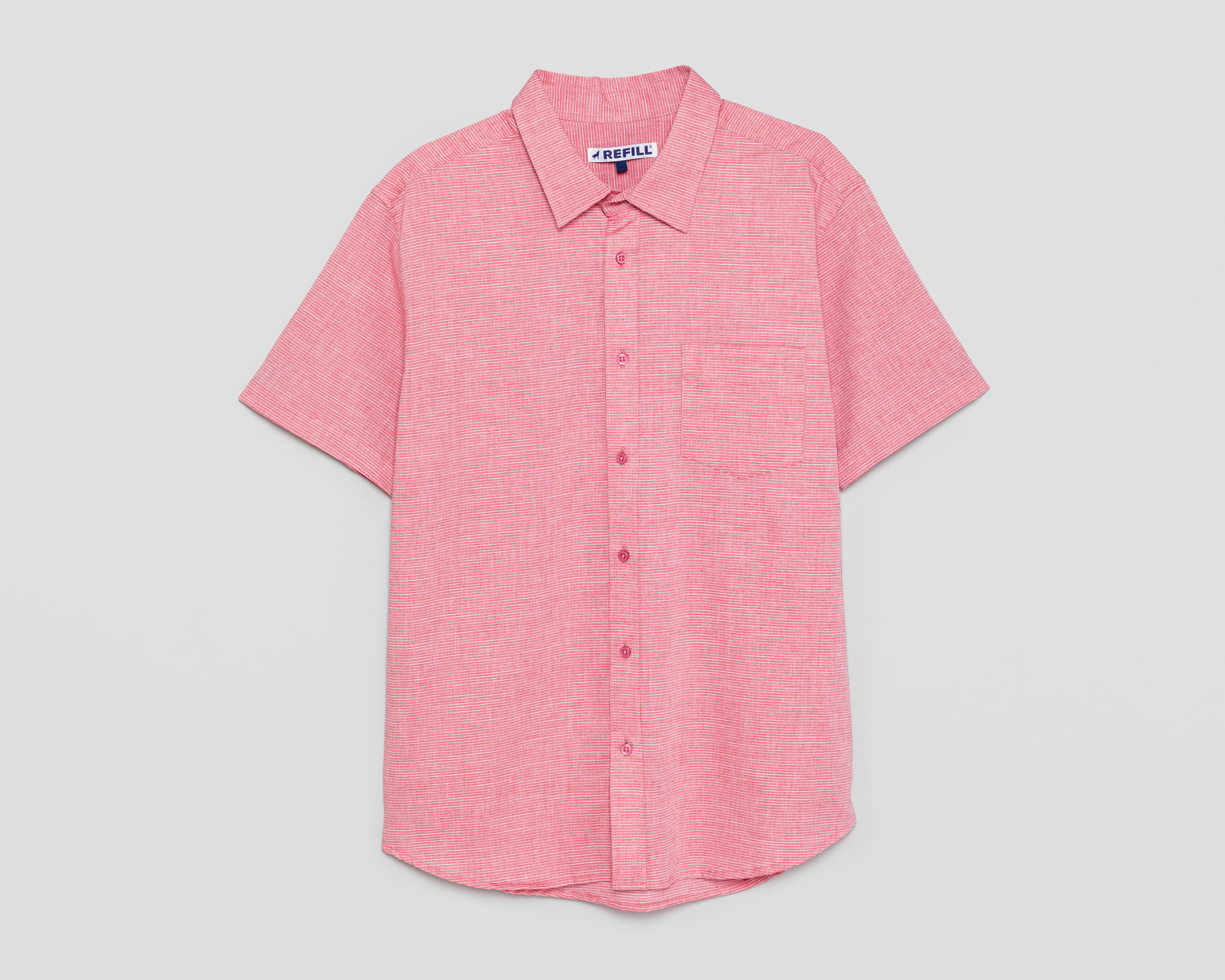 Foto 1 | Camisa Casual de Algodón Refill Regular Fit a Rayas para Hombre