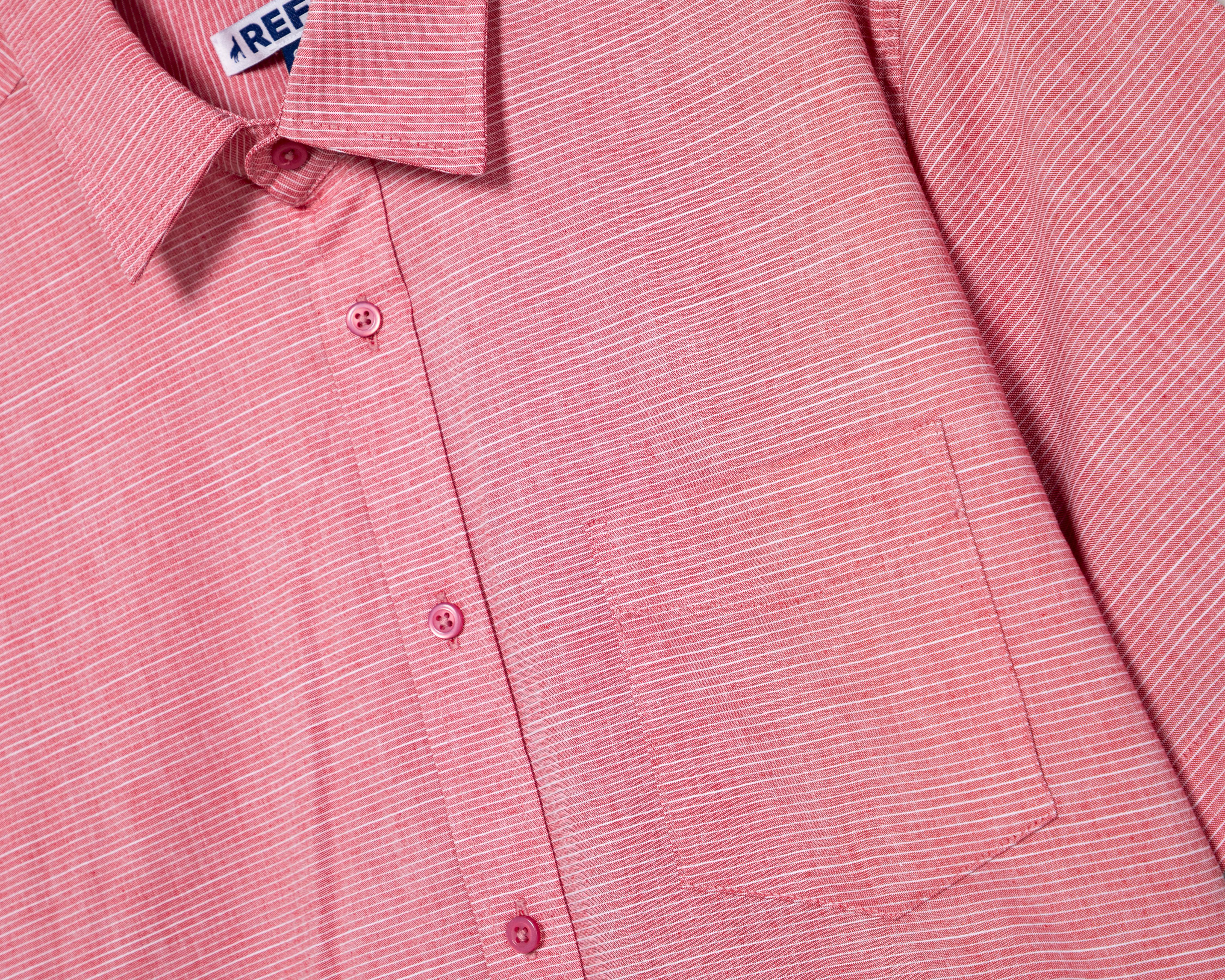 Foto 3 | Camisa Casual de Algodón Refill Regular Fit a Rayas para Hombre