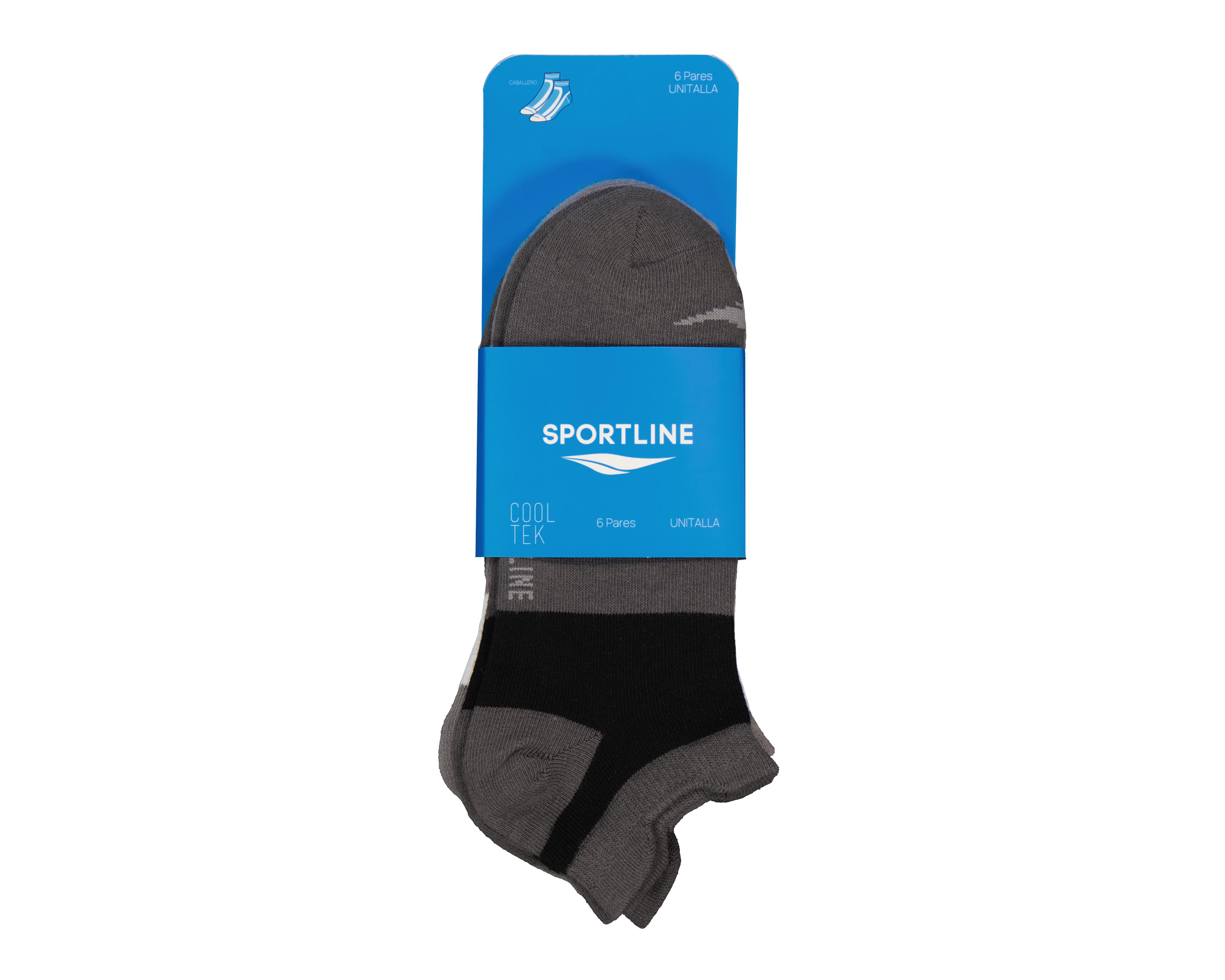 Foto 4 pulgar | Calcetas Deportivas Sportline para Hombre 6 Pares