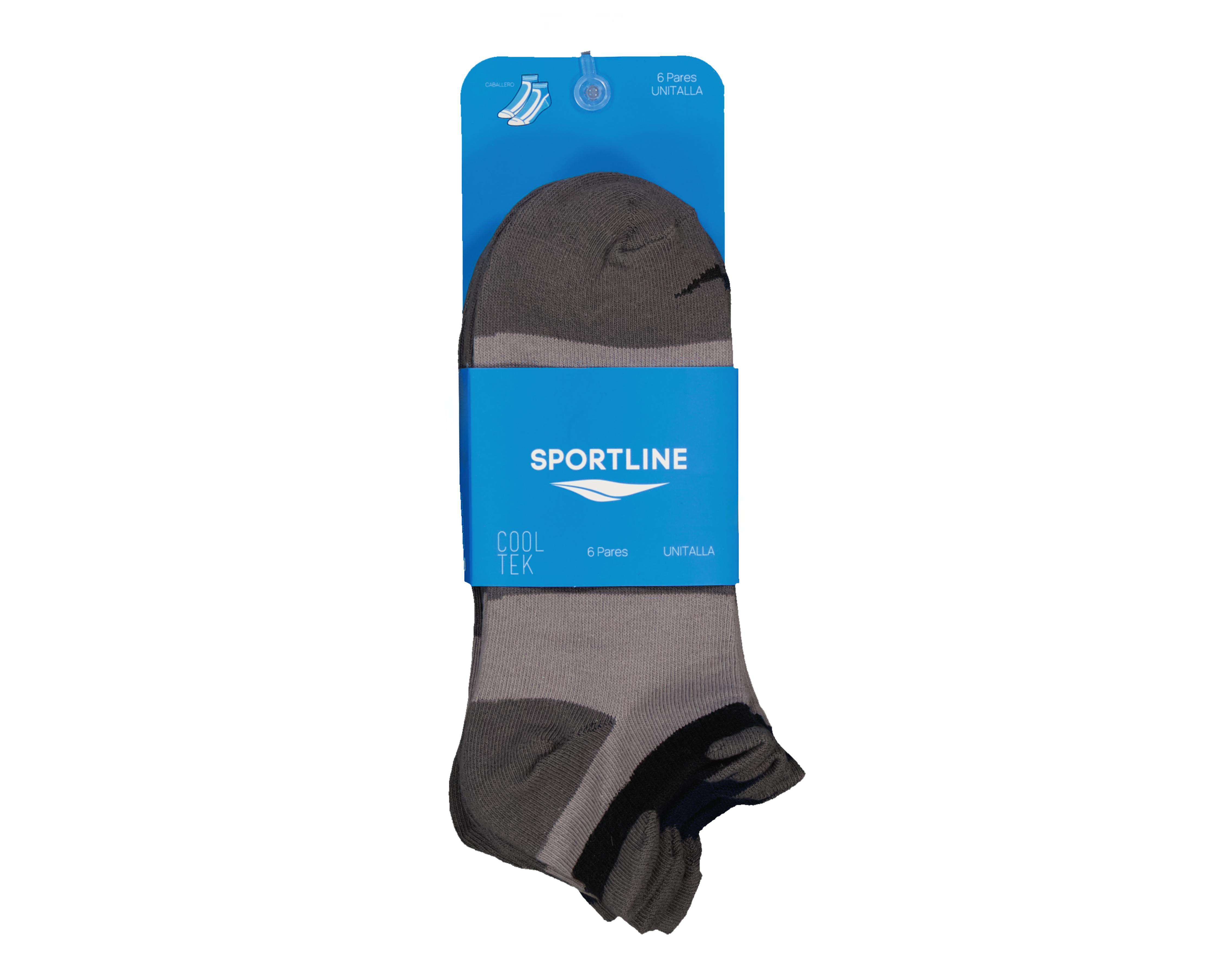 Foto 4 pulgar | Calcetines Deportivos Sportline Cooltek para Hombre 6 Pares