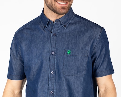 Foto 3 | Camisa Casual de Algodón York Team Polo Club Regular Fit Lisa para Hombre