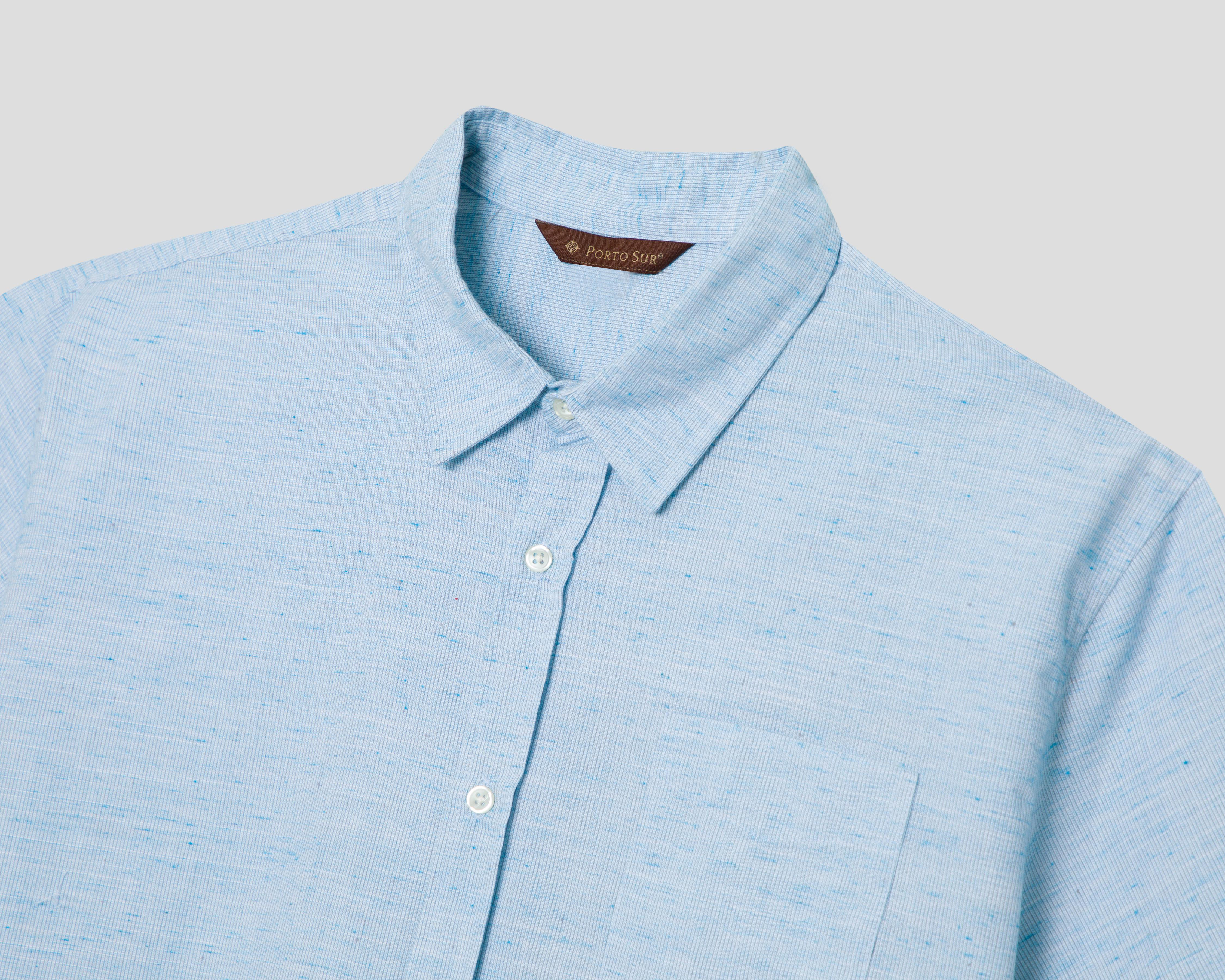 Foto 3 | Camisa Casual Porto Sur Regular Lisa para Hombre