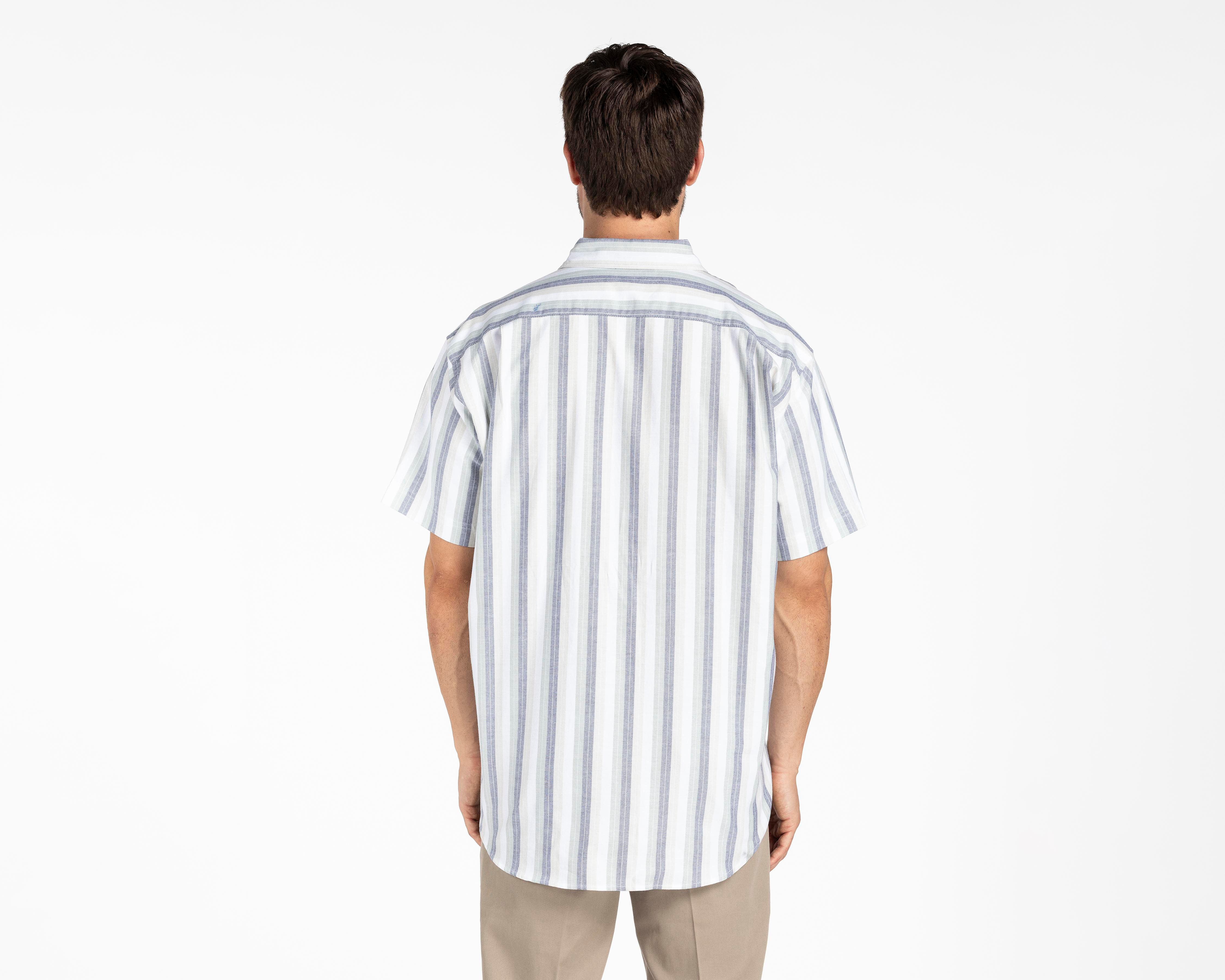 Foto 3 pulgar | Camisa Casual de Algodón Porto Sur Regular a Rayas para Hombre