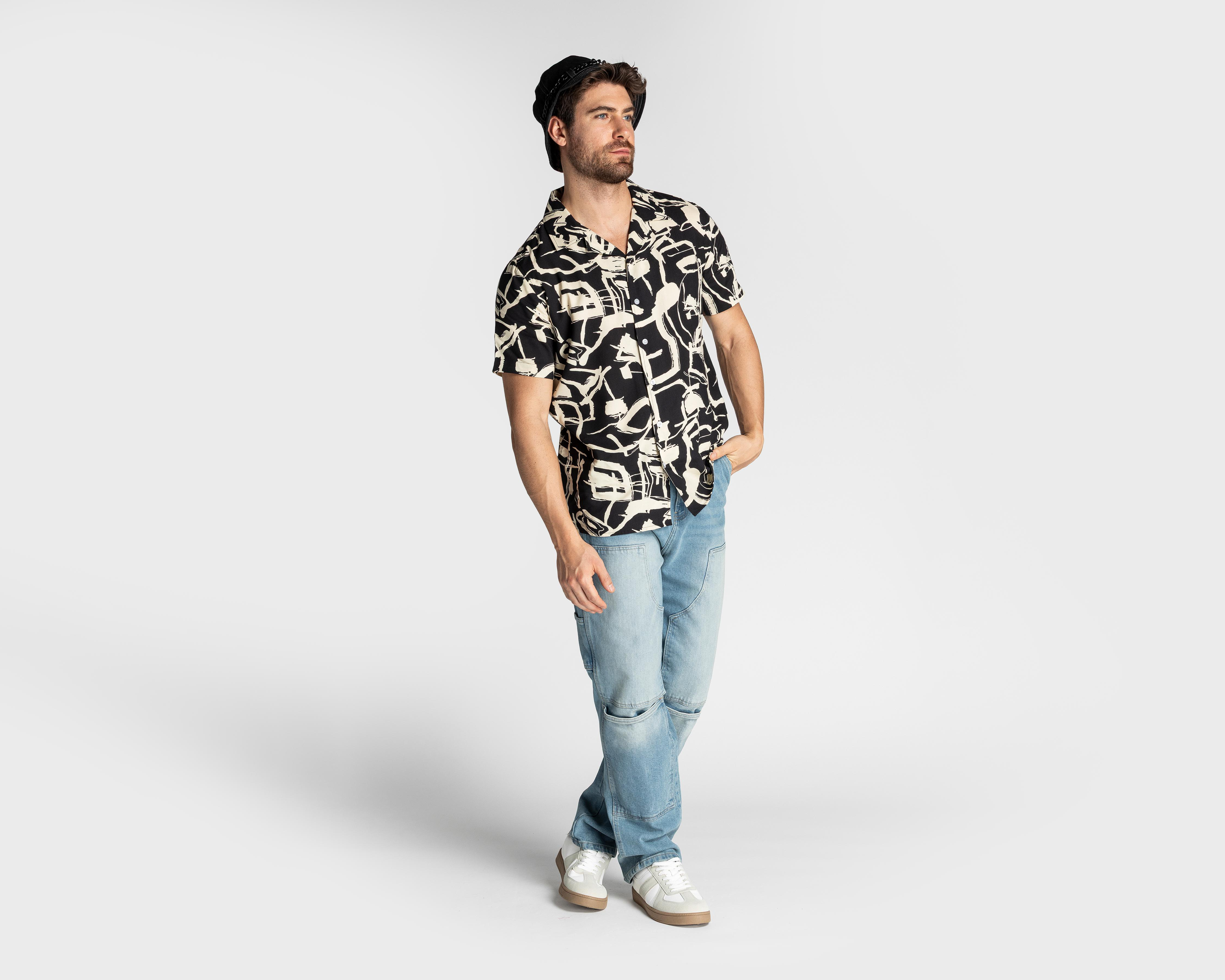 Foto 3 pulgar | Camisa Casual Strona Regular Fit Estampada para Hombre