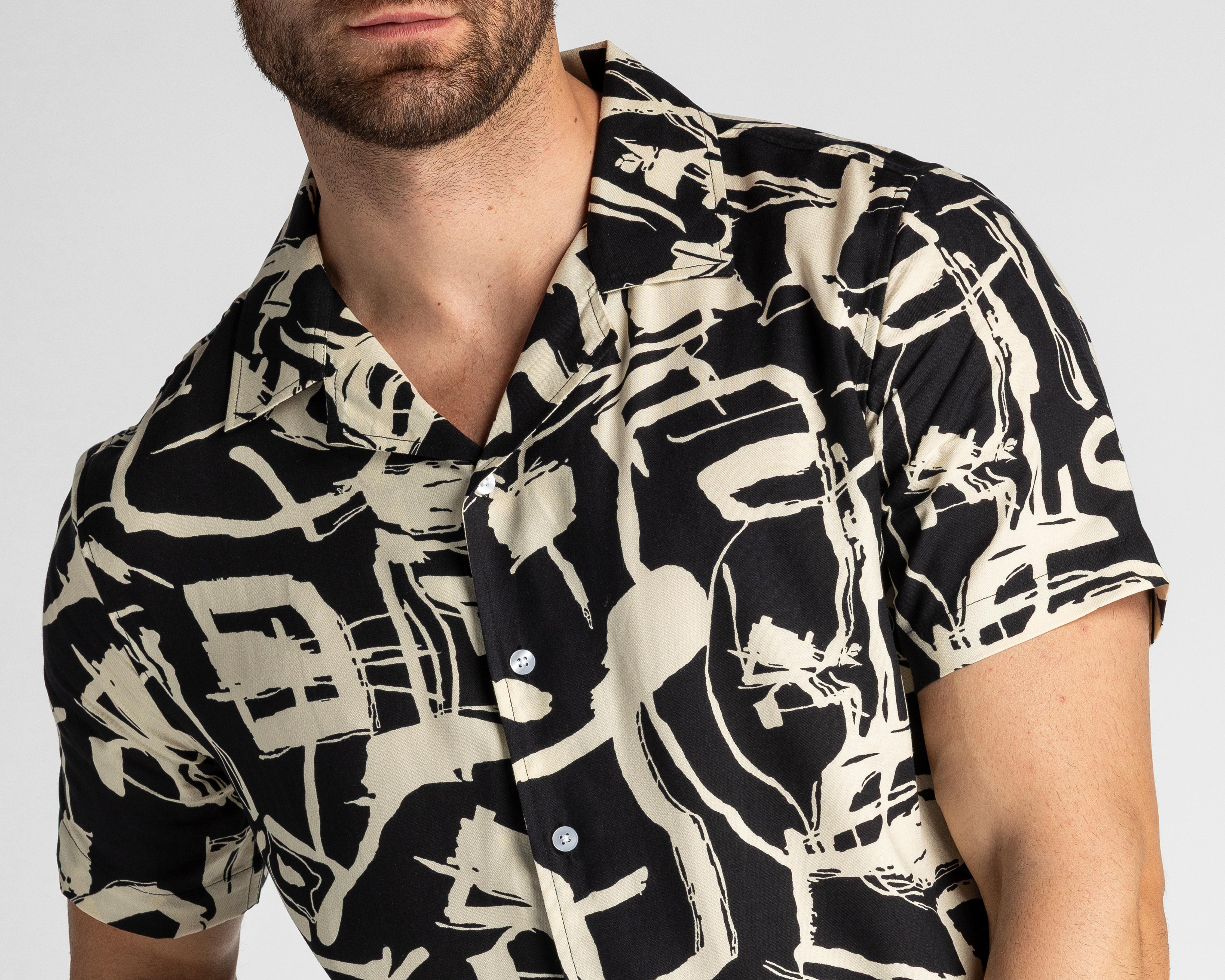 Foto 5 pulgar | Camisa Casual Strona Regular Fit Estampada para Hombre