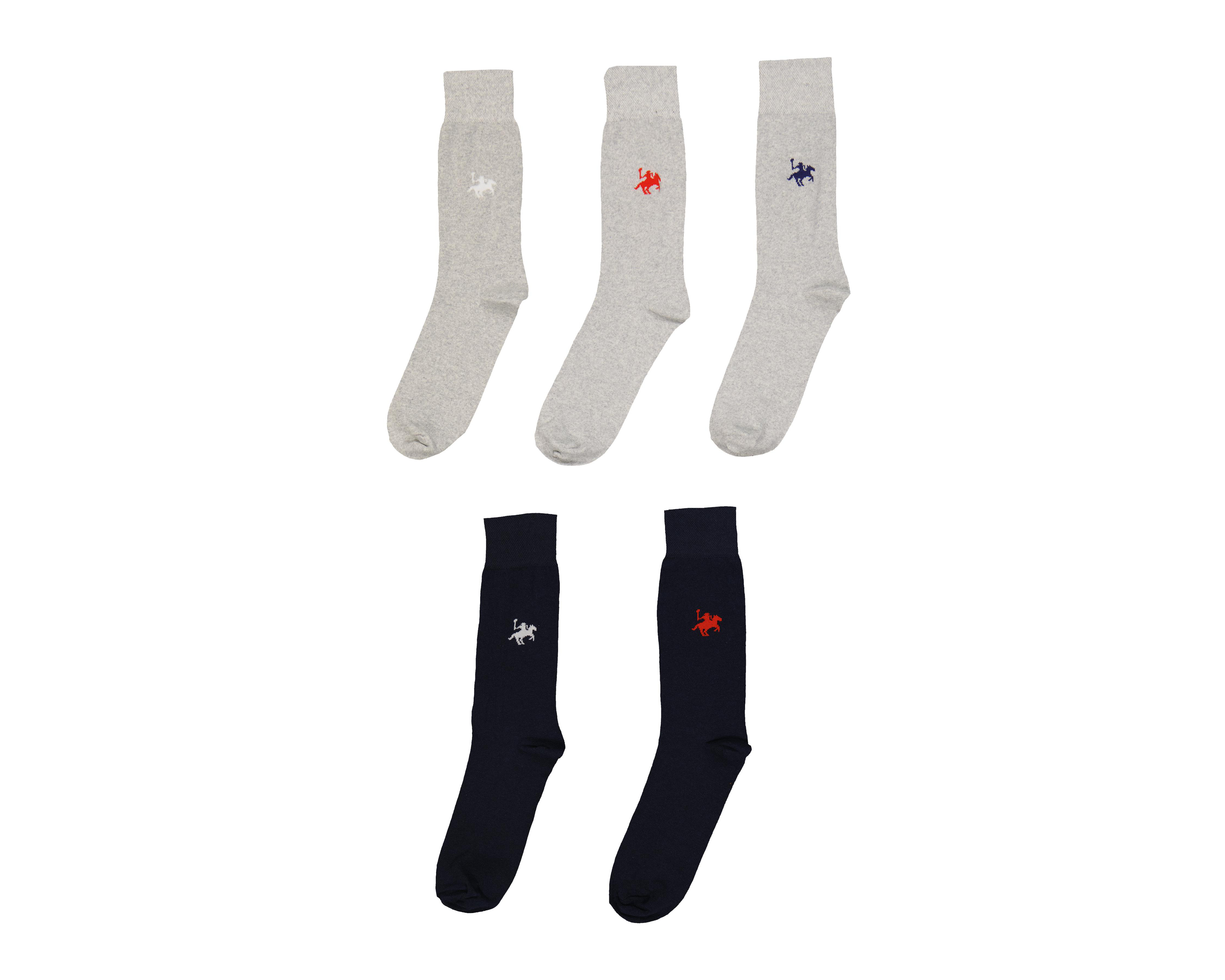 Calcetas de Vestir York Team Polo Club para Hombre 5 Pares