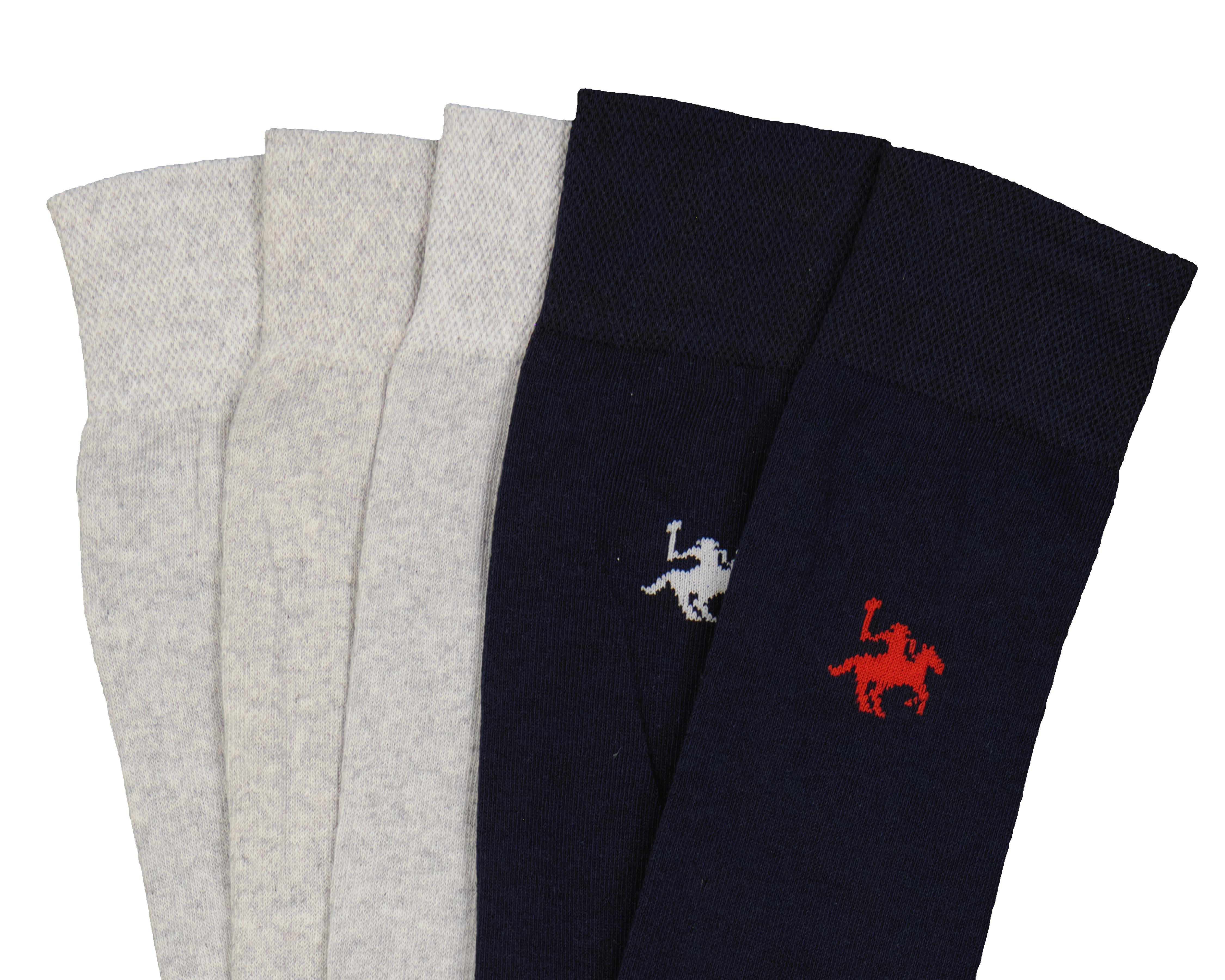 Foto 3 pulgar | Calcetas de Vestir York Team Polo Club para Hombre 5 Pares