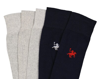 Foto 2 | Calcetas de Vestir York Team Polo Club para Hombre 5 Pares