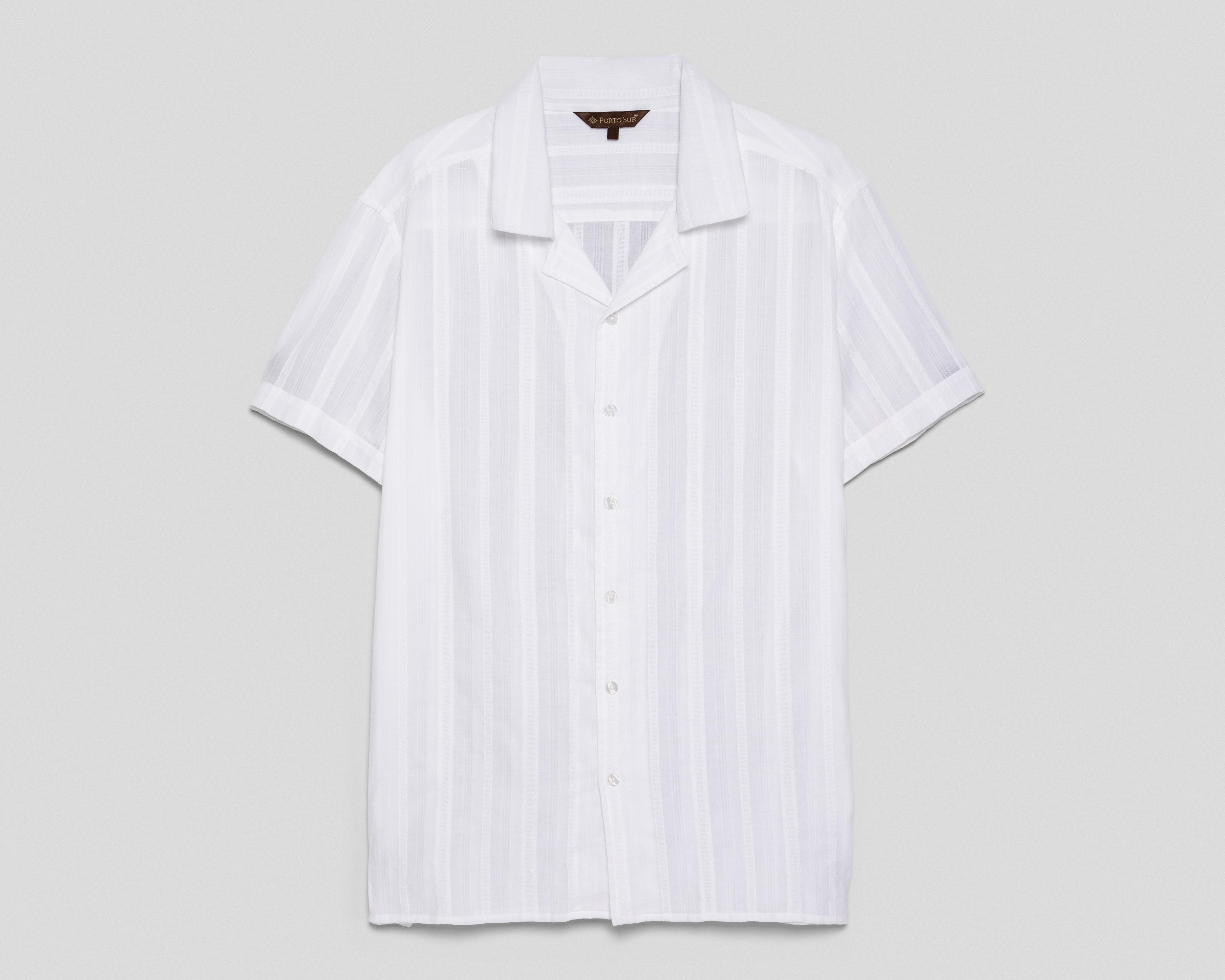 Foto 1 | Camisa Casual de Algodón Porto Sur Regular Fit Lisa para Hombre