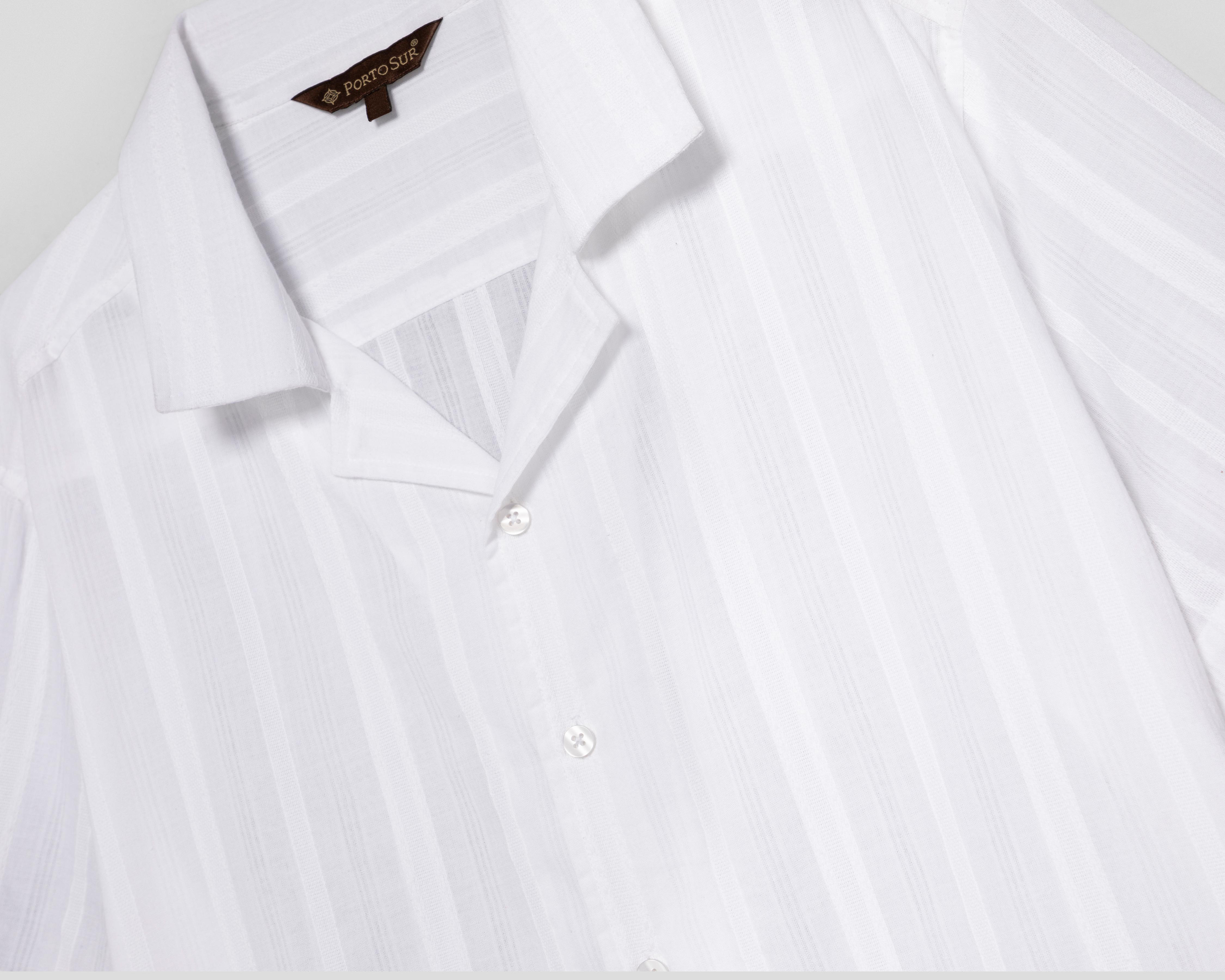 Foto 4 pulgar | Camisa Casual de Algodón Porto Sur Regular Fit Lisa para Hombre