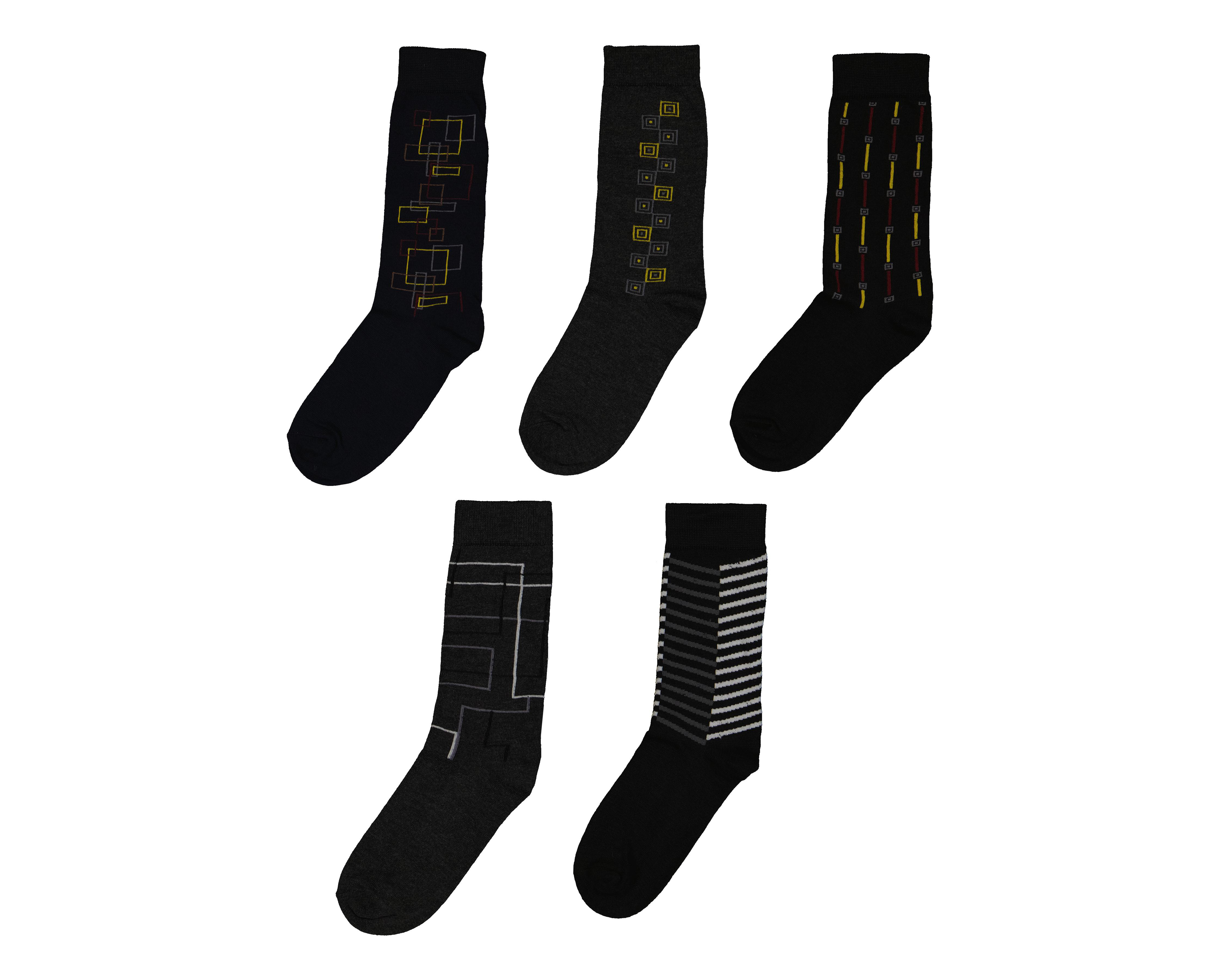 Foto 2 pulgar | Calcetas de Vestir Wall Street para Hombre 5 Pares