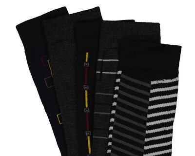 Foto 2 | Calcetas de Vestir Wall Street para Hombre 5 Pares