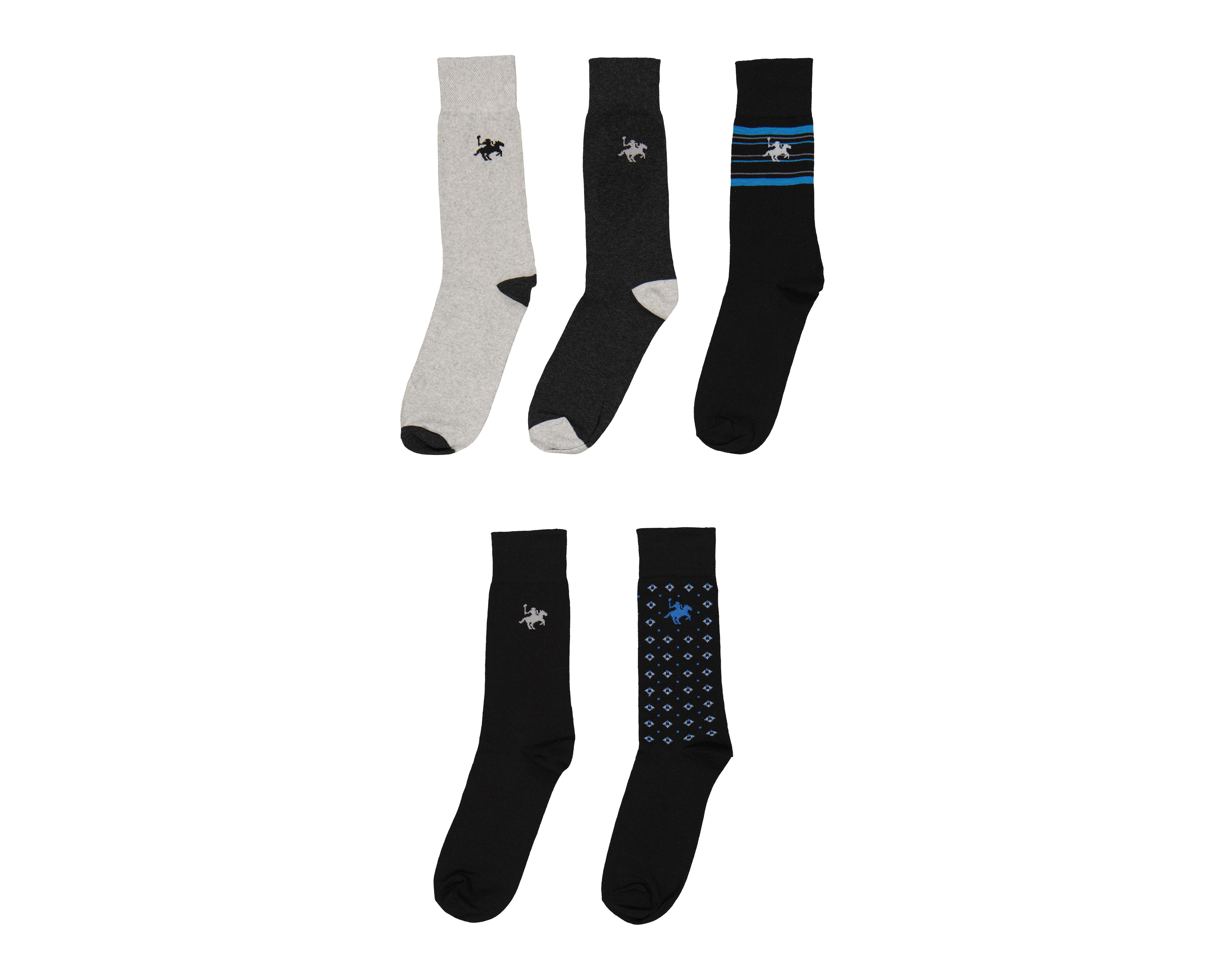 Foto 2 pulgar | Calcetas de Vestir York Team Polo Club para Hombre 5 Pares