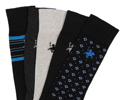 Foto 2 | Calcetas de Vestir York Team Polo Club para Hombre 5 Pares
