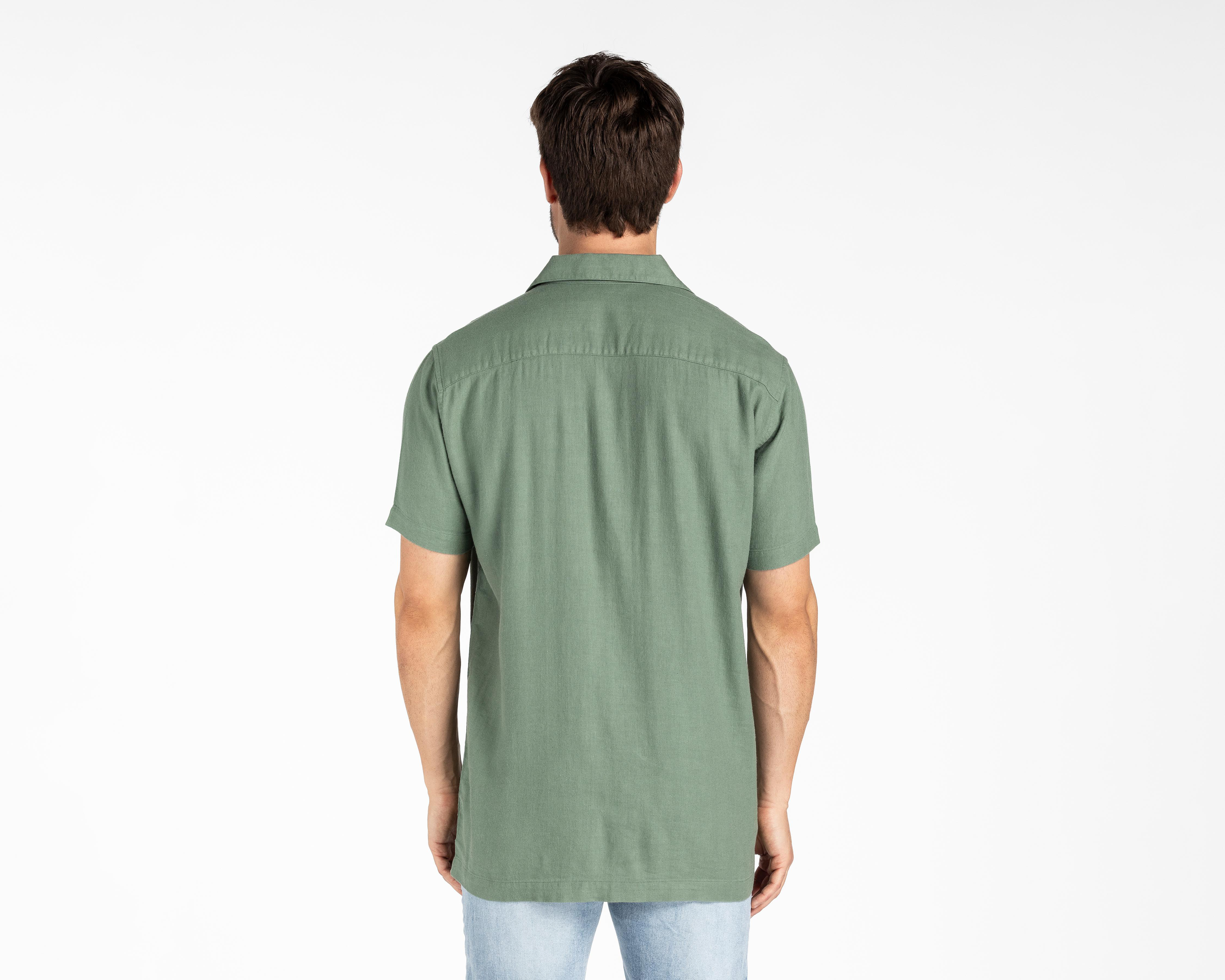 Foto 3 pulgar | Camisa Casual Porto Sur Regular Lisa para Hombre
