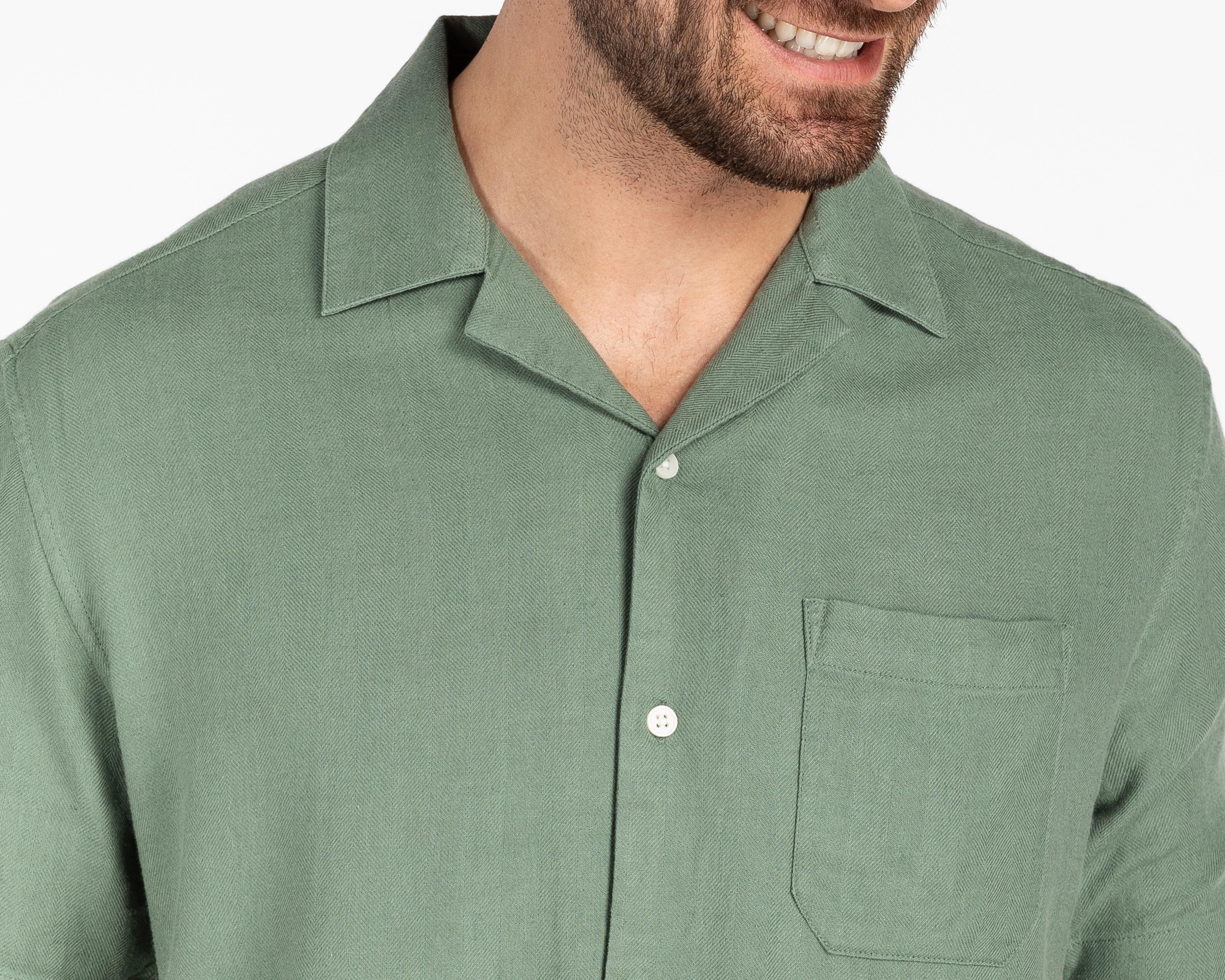 Foto 4 pulgar | Camisa Casual Porto Sur Regular Lisa para Hombre