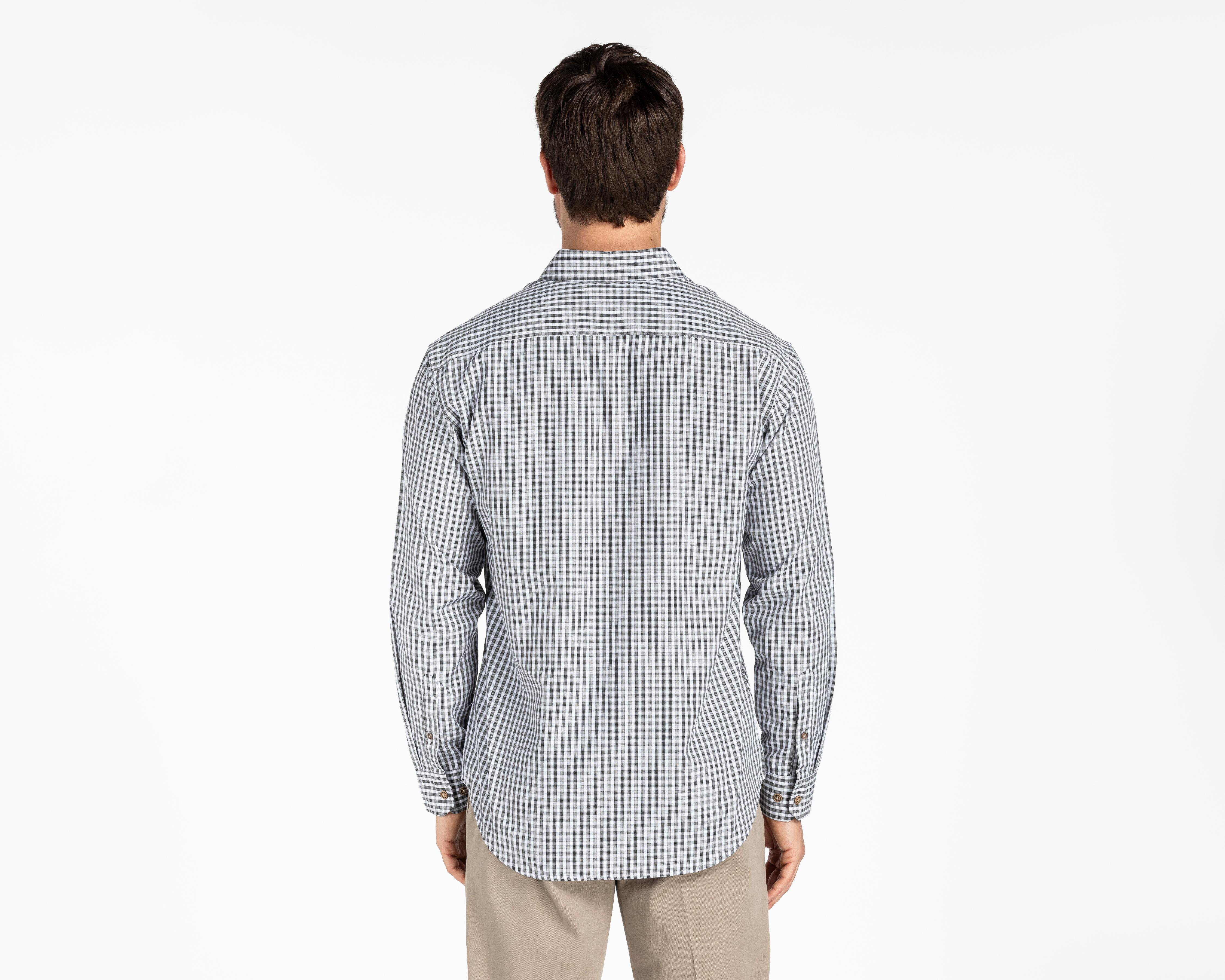 Foto 3 pulgar | Camisa Casual Porto Sur Regular Fit a Cuadros para Hombre