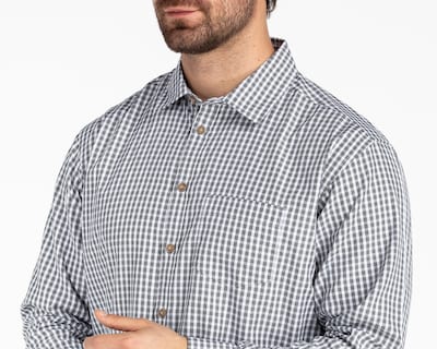 Foto 3 | Camisa Casual Porto Sur Regular Fit a Cuadros para Hombre