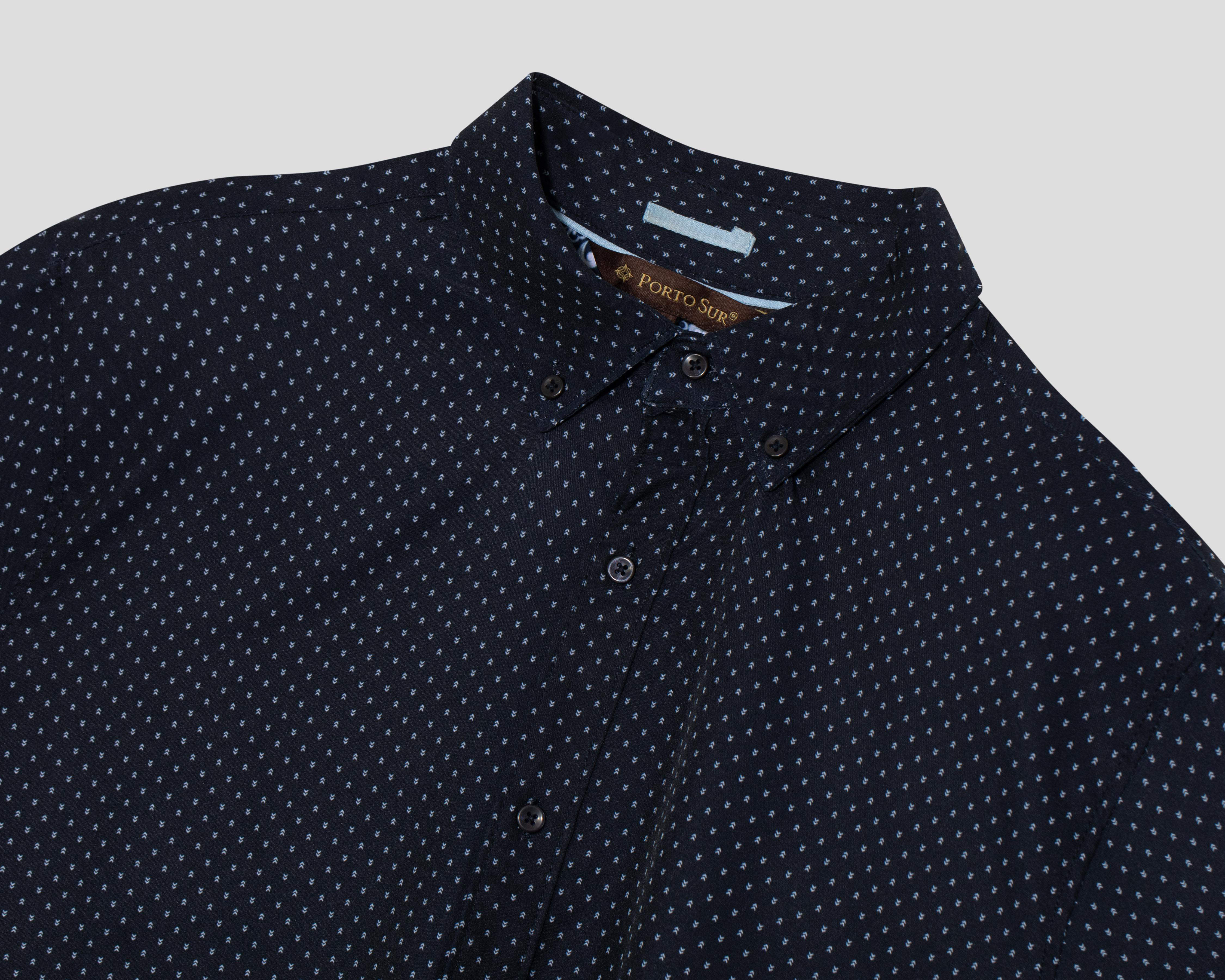 Foto 3 | Camisa Casual Porto Sur Regular Fit Estampada para Hombre