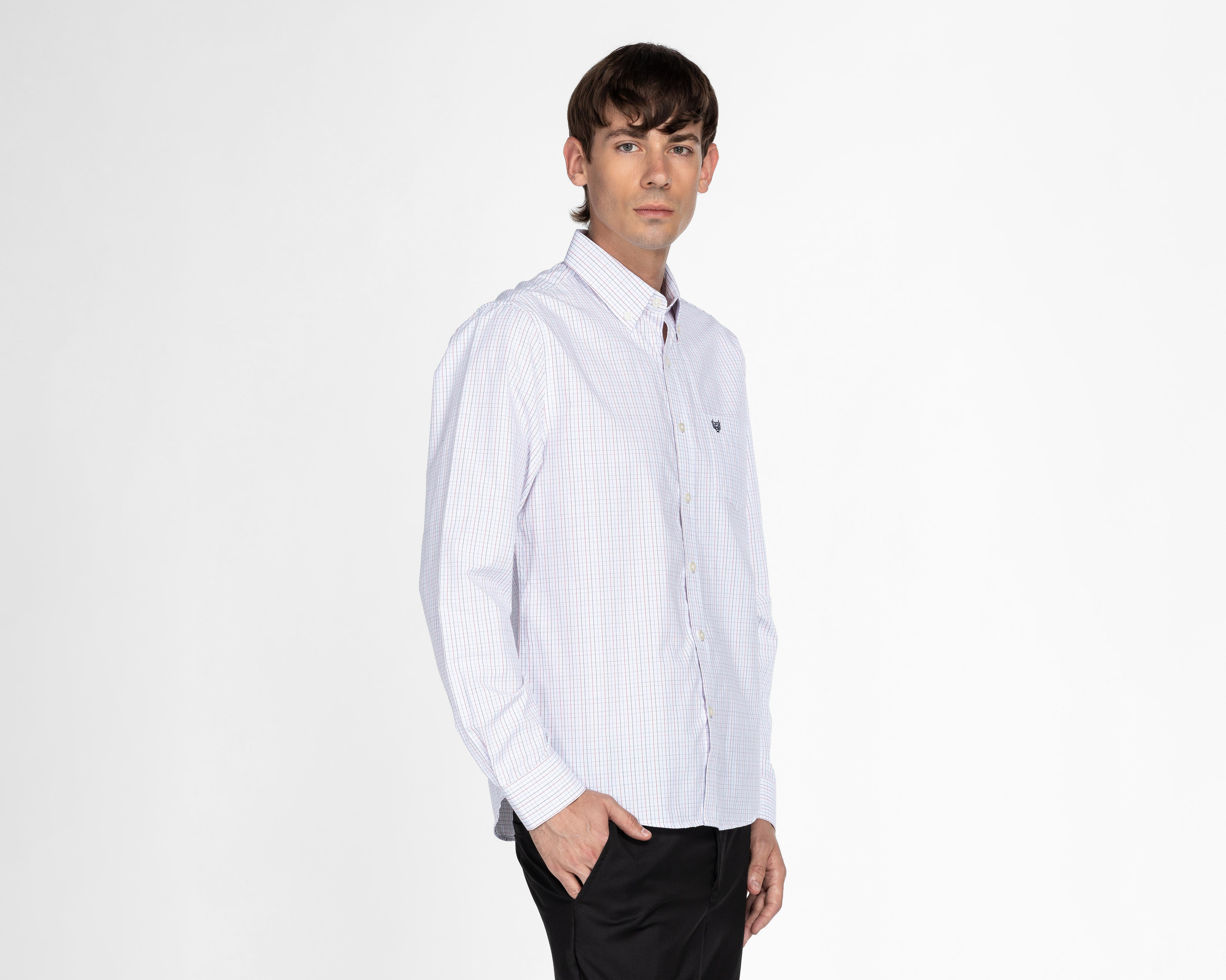 Camisa Casual Chaps Regular Fit a Cuadros para Hombre $499