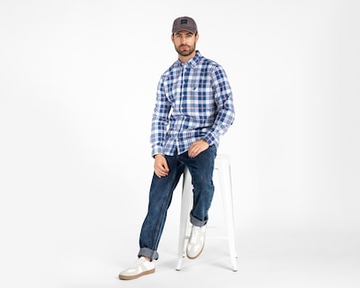 Foto 2 | Camisa Casual Refill Regular Fit a Cuadros para Hombre