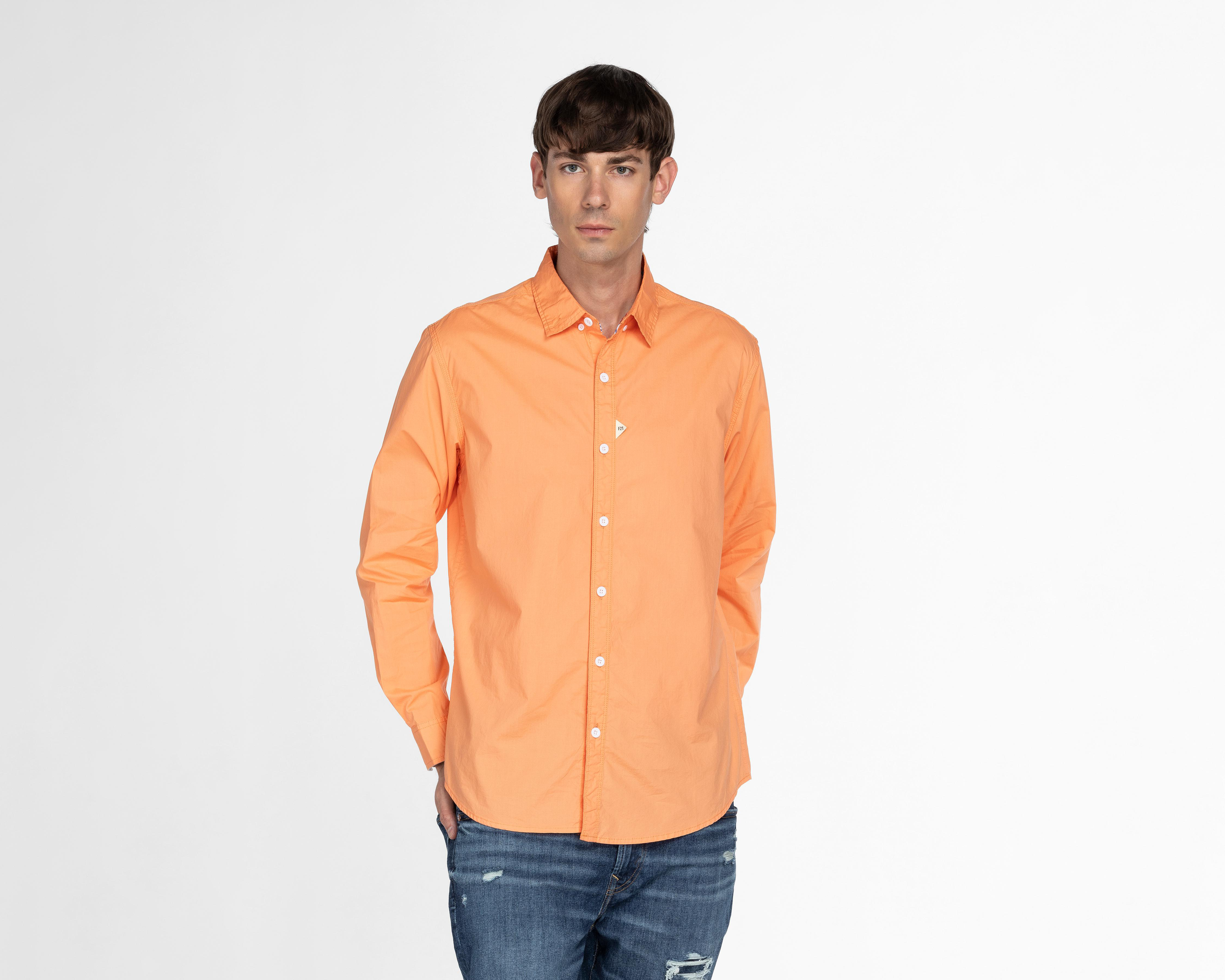 Camisa Casual de Algodón Forever 21 Regular para Hombre $499