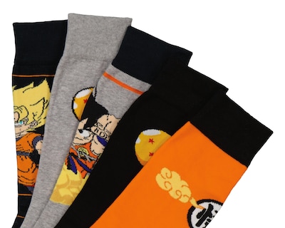 Foto 2 | Calcetas Largas Dragon Ball para Hombre 5 Pares