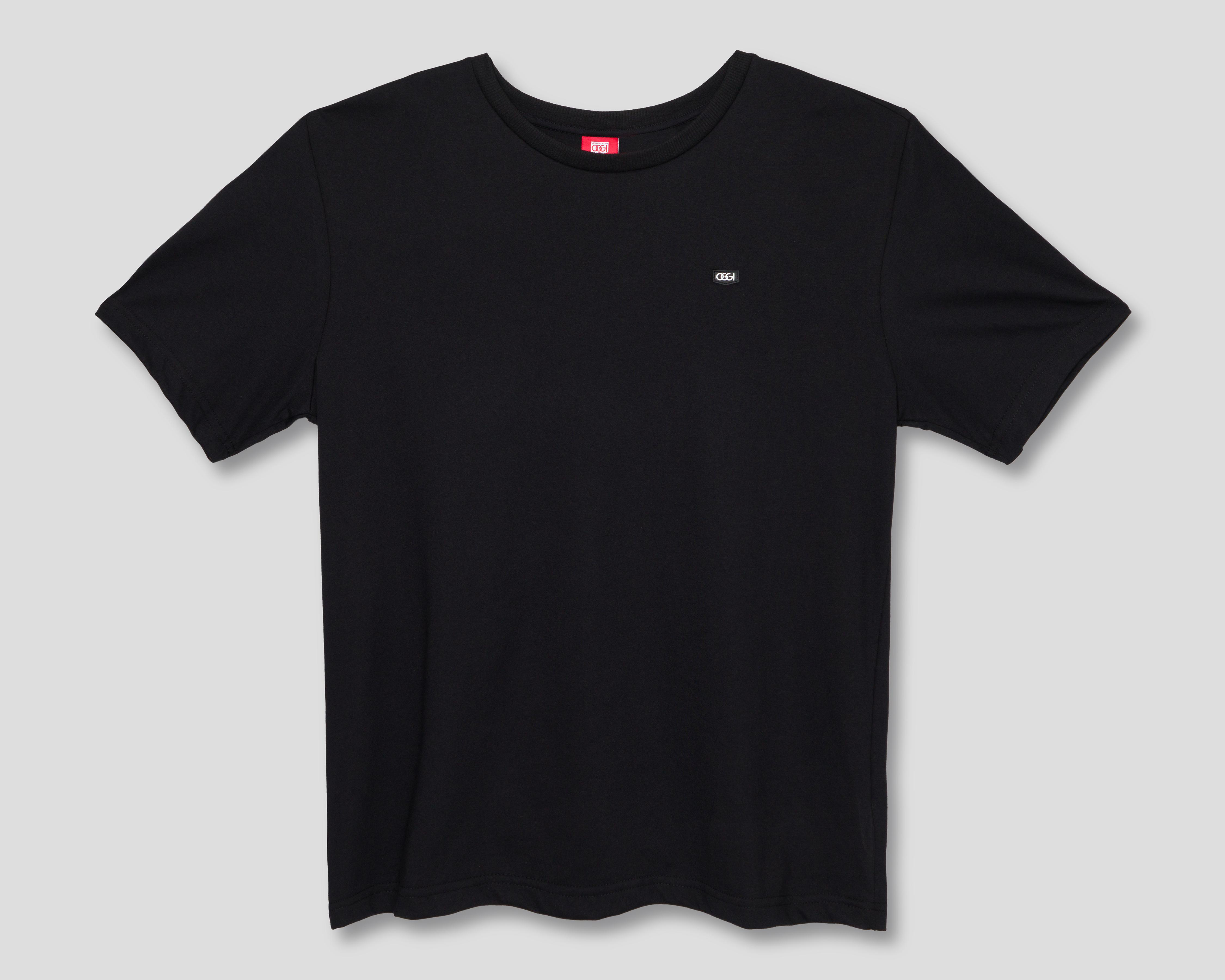 Foto 2 pulgar | Playera Cuello Redondo Oggi Negra para Hombre