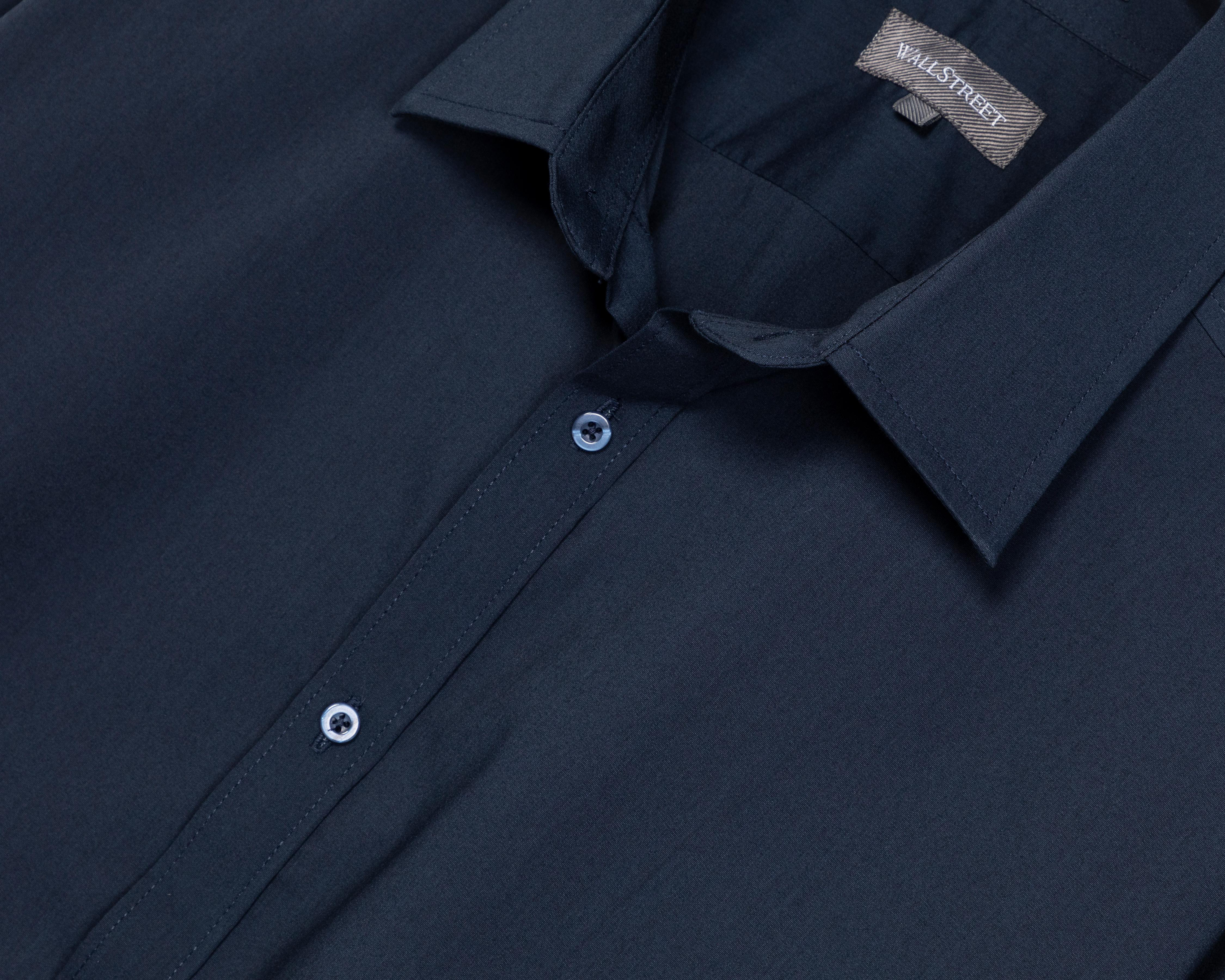 Foto 5 pulgar | Camisa de Vestir Wall Street Manga Larga Cuello Americano para Hombre