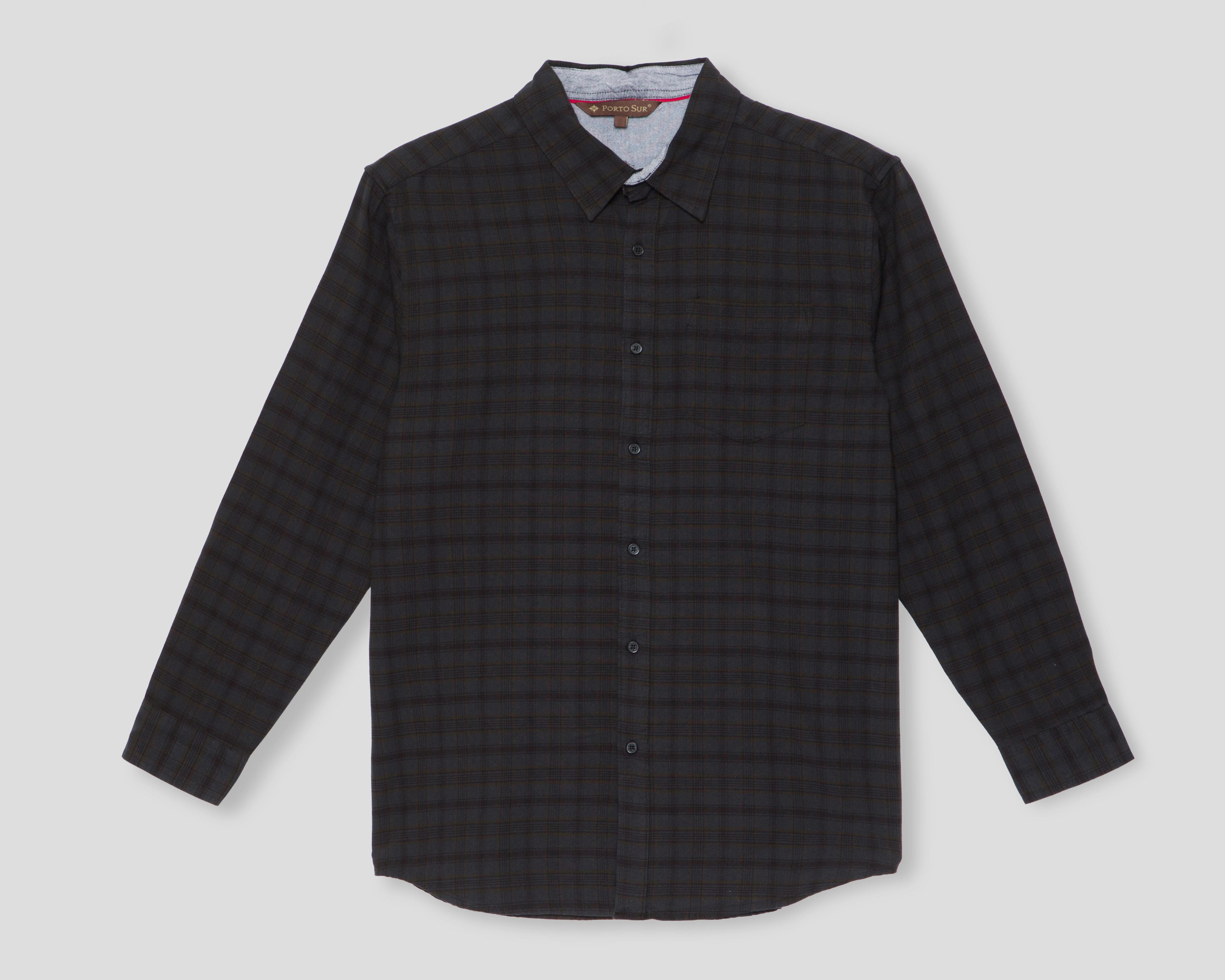 Foto 2 pulgar | Camisa Casual de Algodón Porto Sur Regular a Cuadros para Hombre