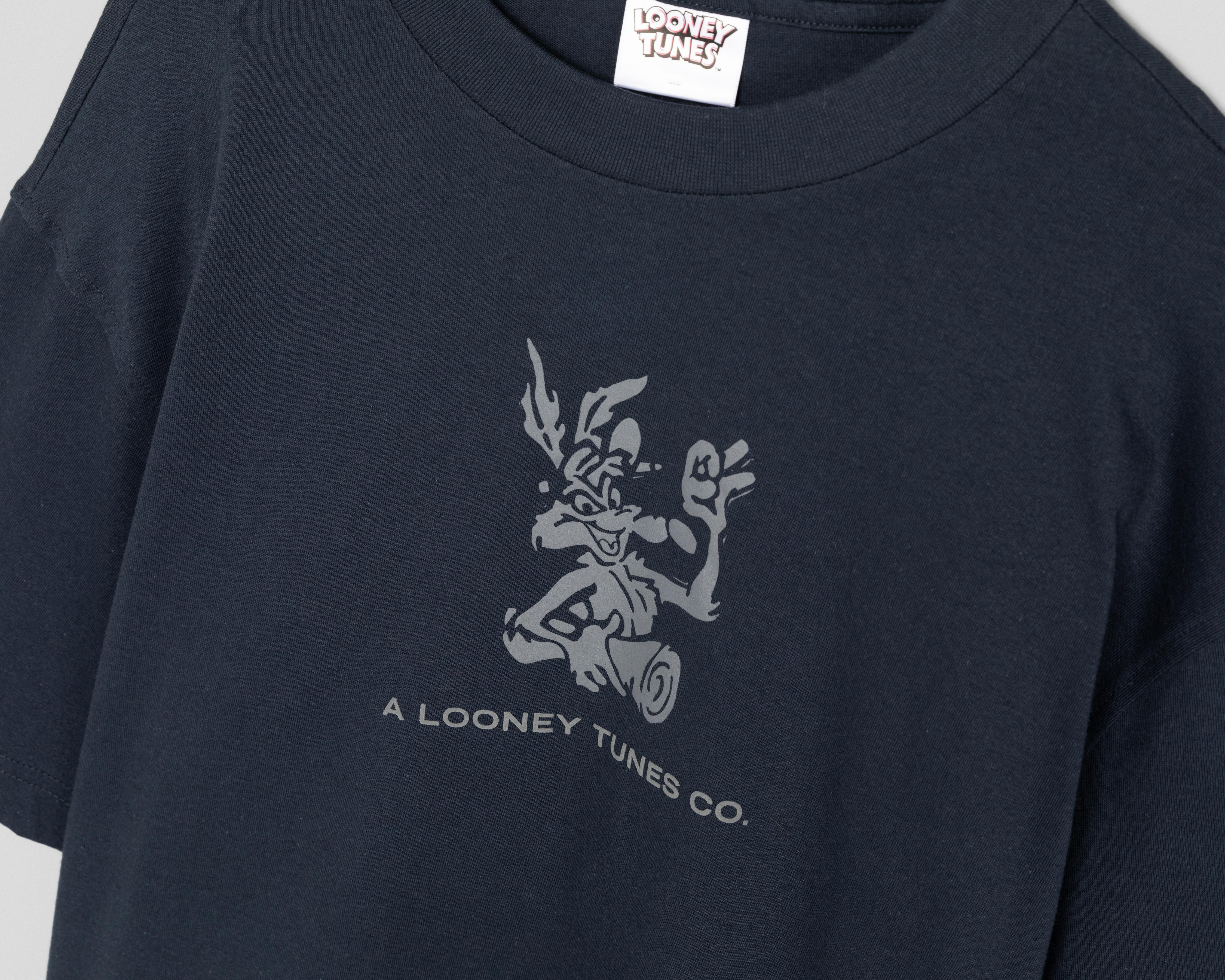 Foto 4 pulgar | Playera Looney Tunes Gris Cuello Redondo para Hombre